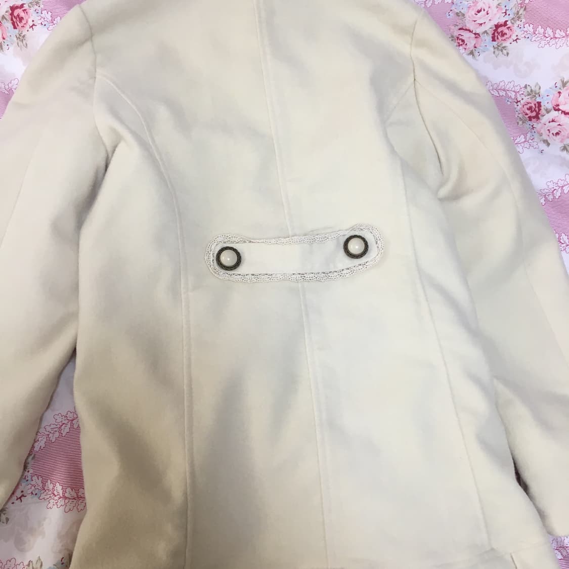 빈티지 엑시즈팜 라떼갸루 레이스 퍼 코트 빈티지 모리걸 상품이미지6