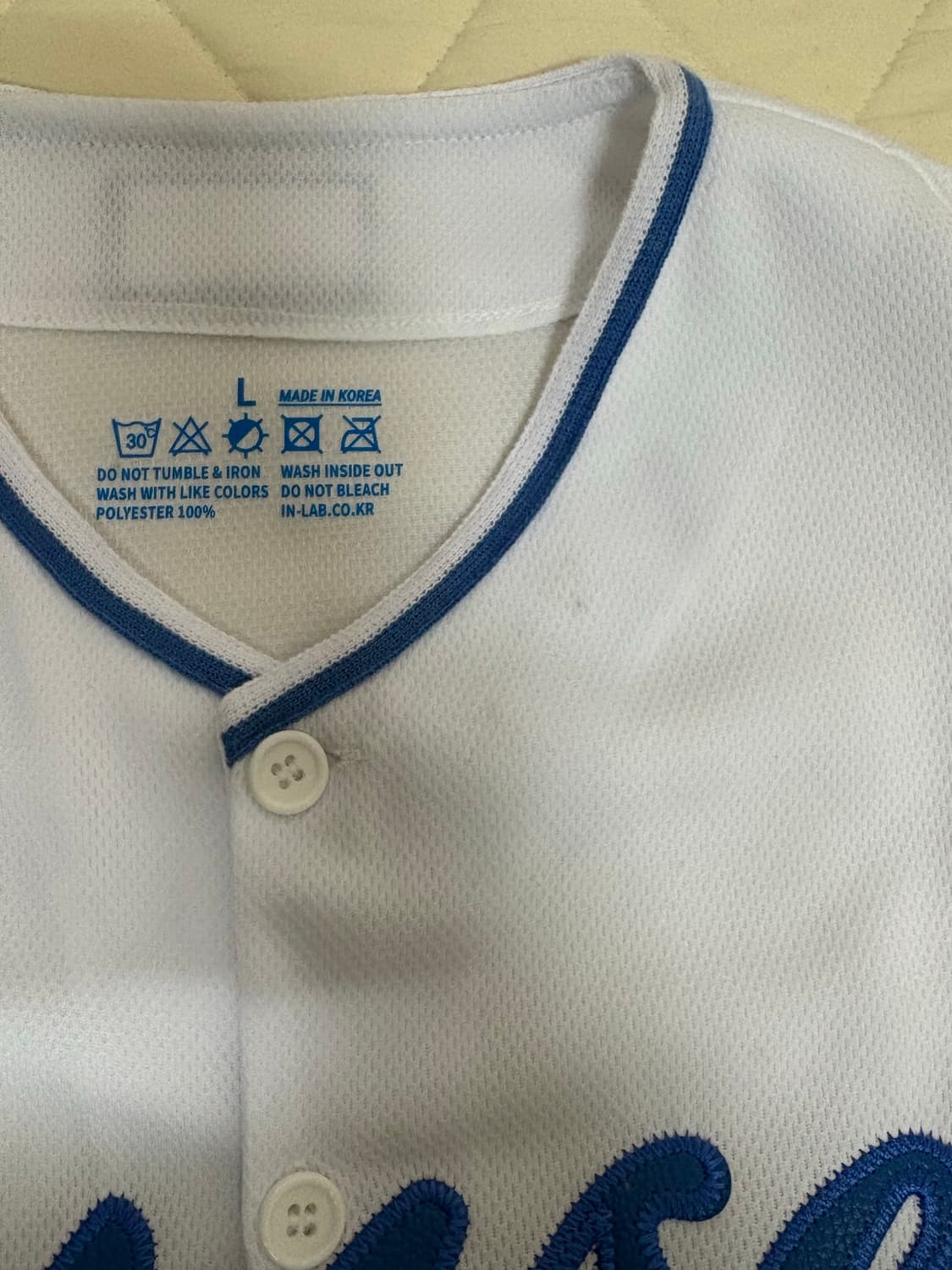 연세대학교 연고전 야구 반팔셔츠 화이트  L 상품이미지2