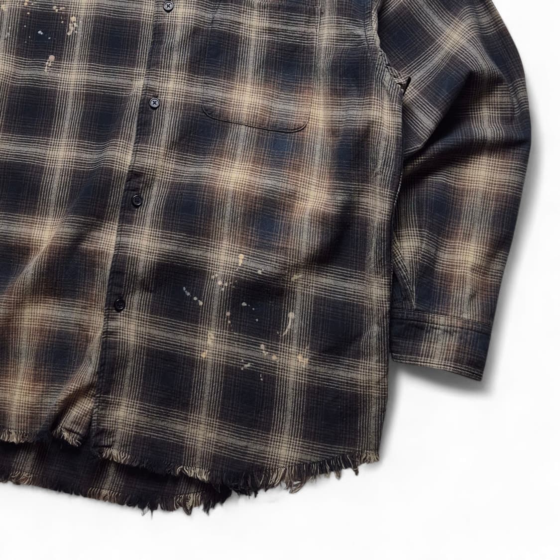 [S] 프릭스스토어 옴브레 체크셔츠 상품이미지4