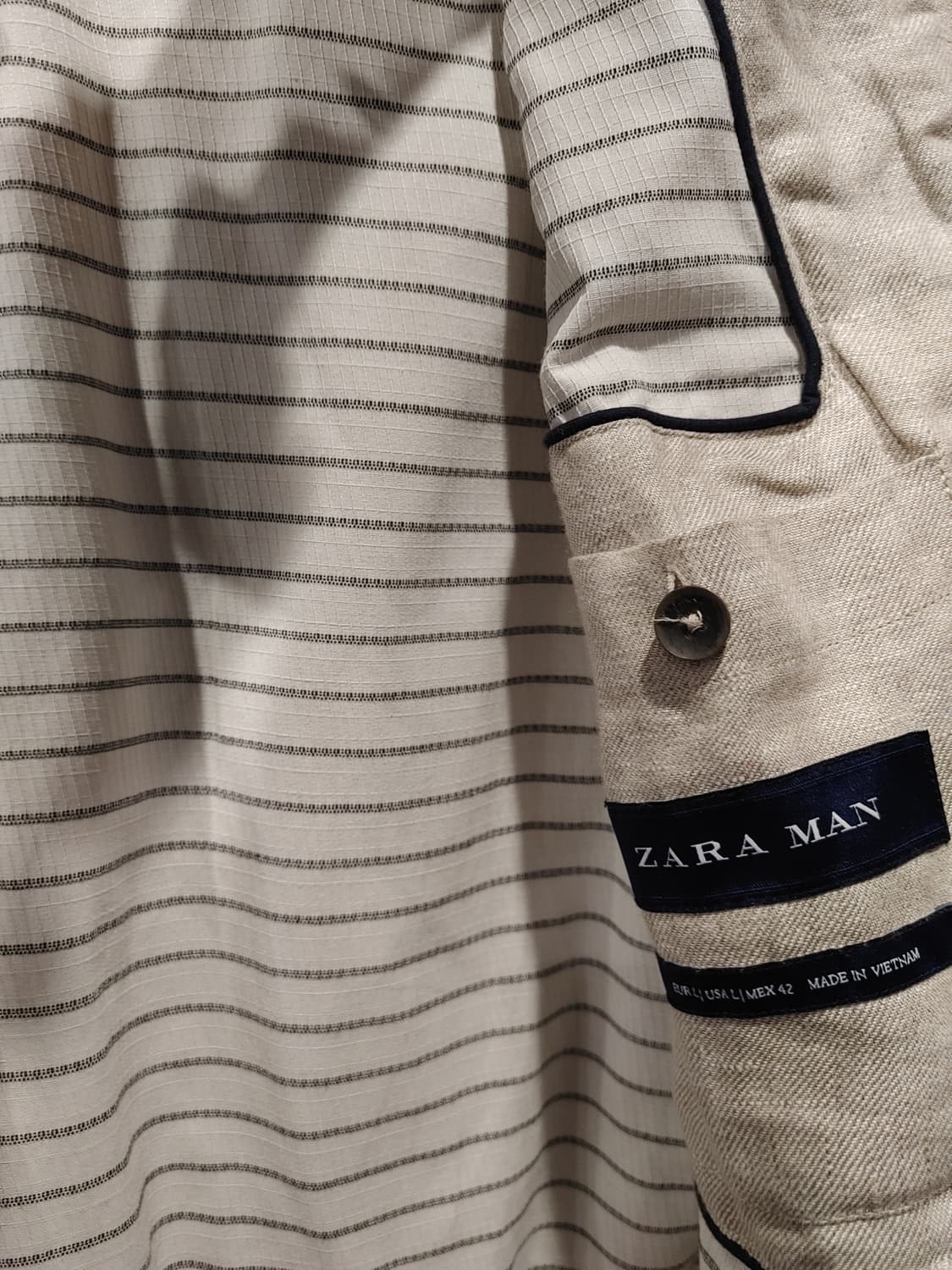 무배) 자라 맨즈 트러커 린넨 자켓 - L 상품이미지7