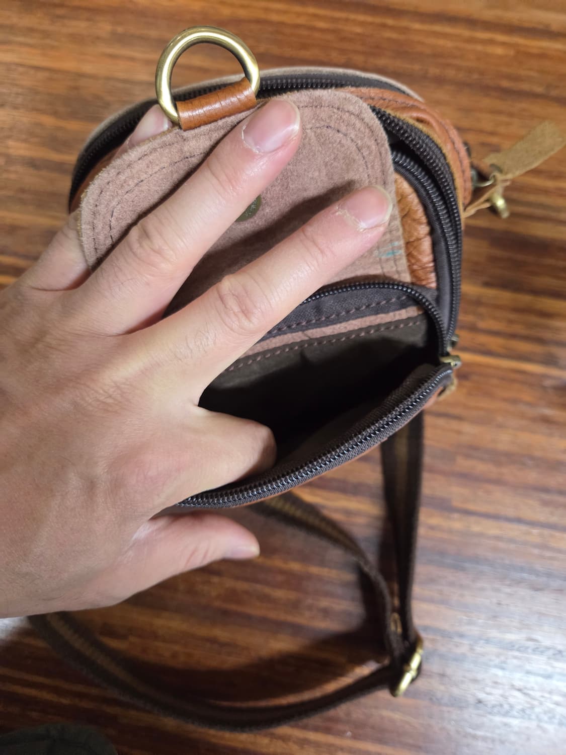 빈티지 샤나 크리스티안 가죽 미니크로스백  상품이미지4