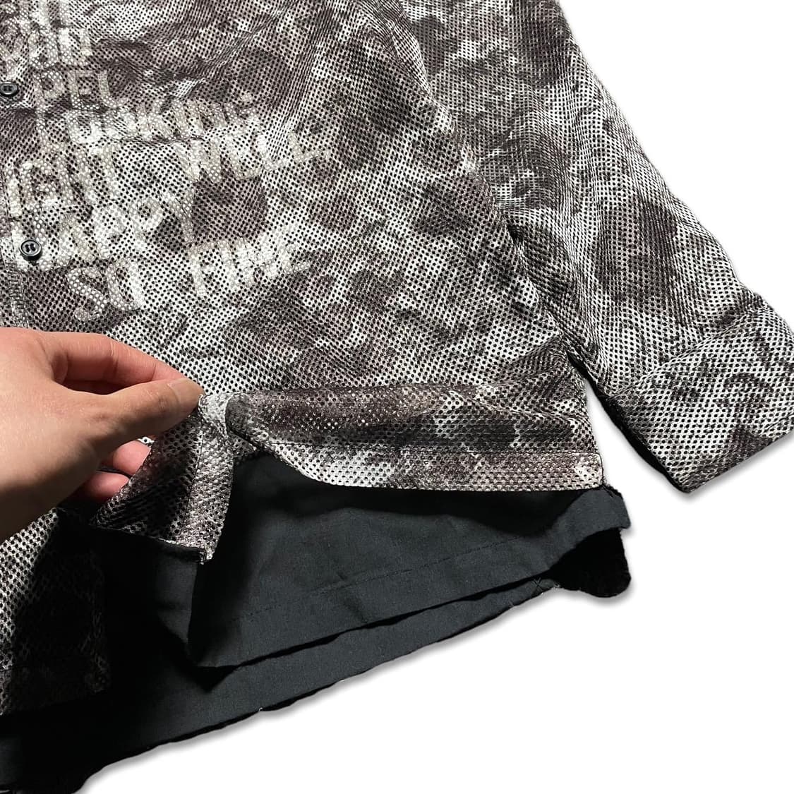 메쉬 레이어드 셔츠 상품이미지3