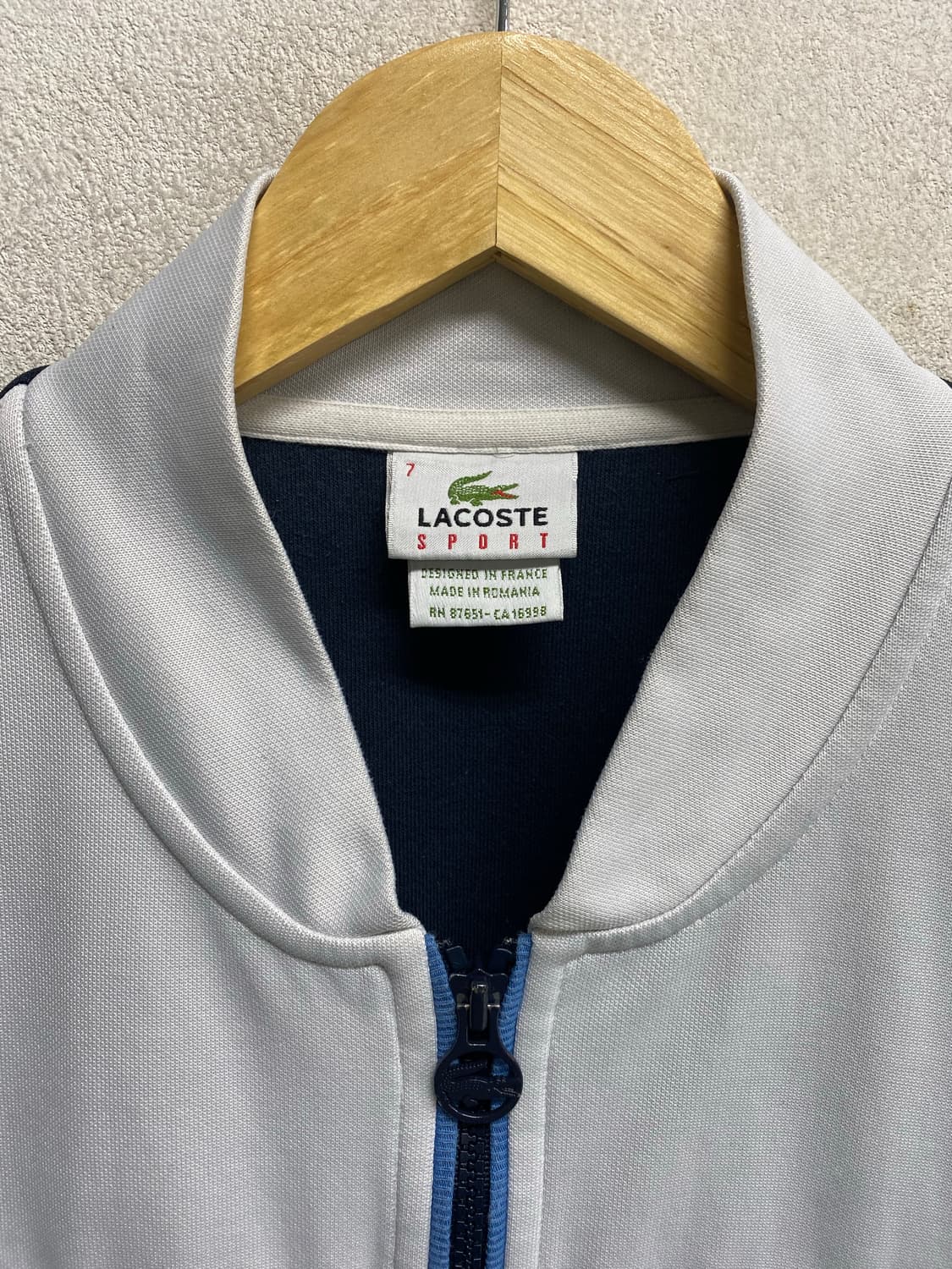 라코스테 스포츠 배색 트랙 자켓 L 상품이미지4