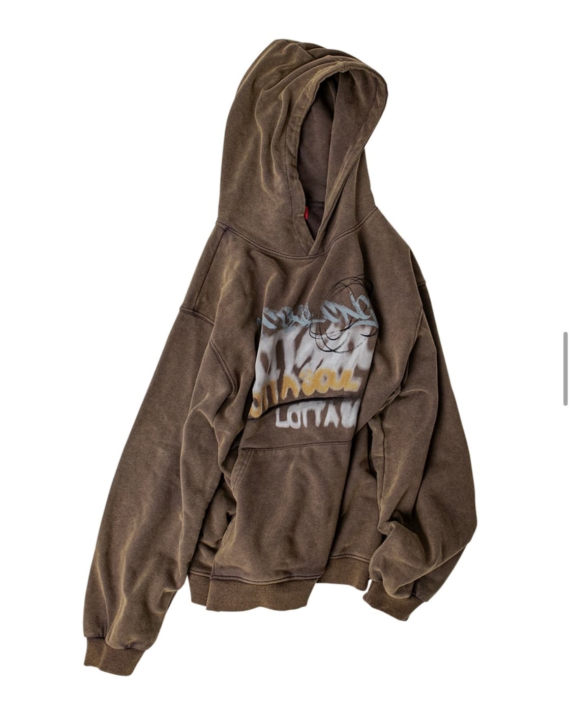 멜로우 로타 소울 스톤 워싱 후드 브라운 상품이미지2