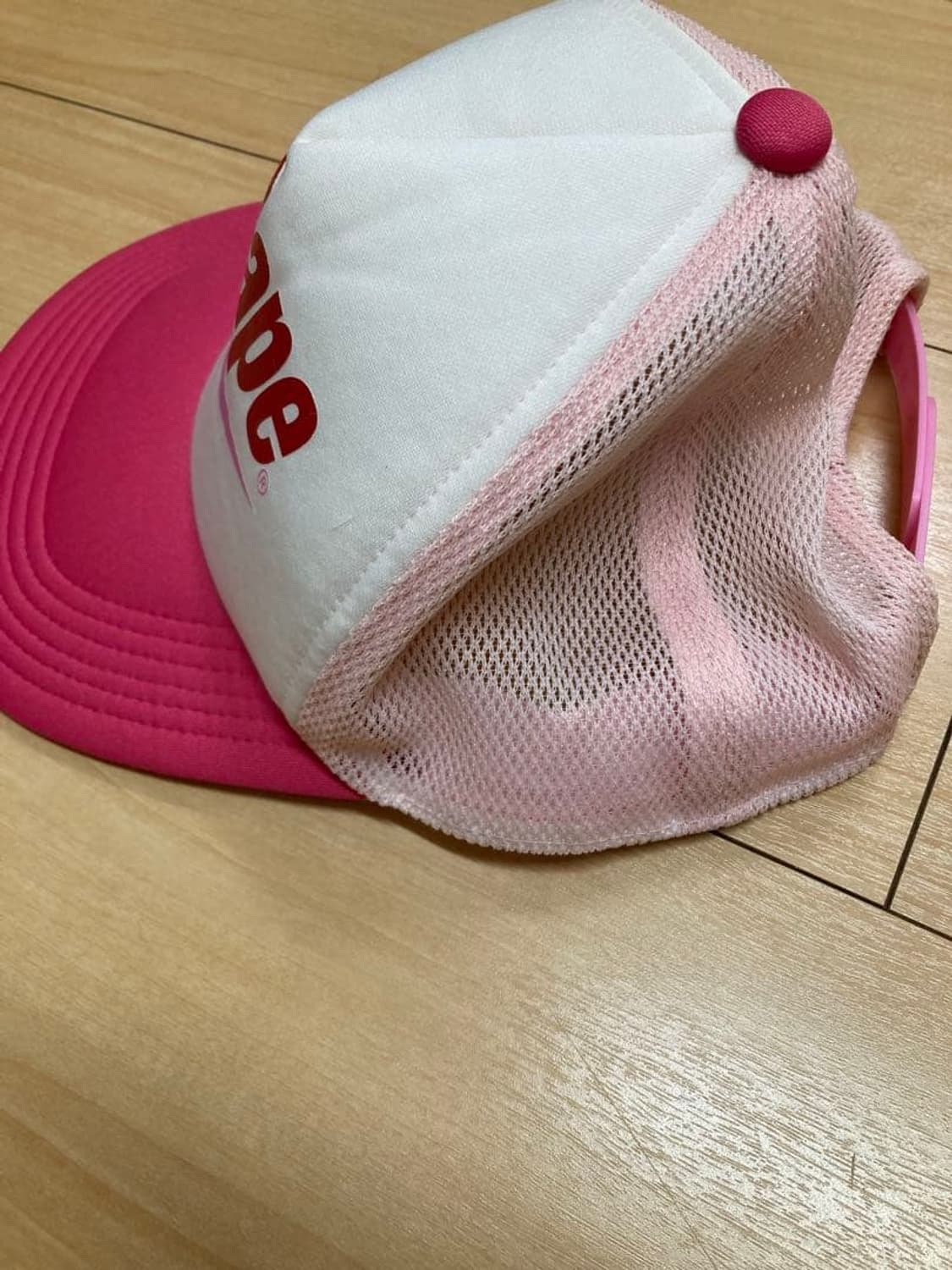 베이프 스타 메쉬 캡 핑크 상품이미지3