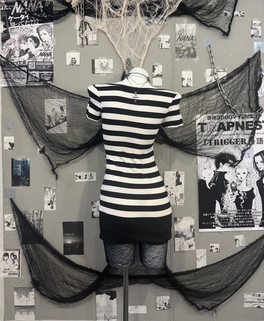 Onegyaru Stripe cubic angel one piece 상품이미지3