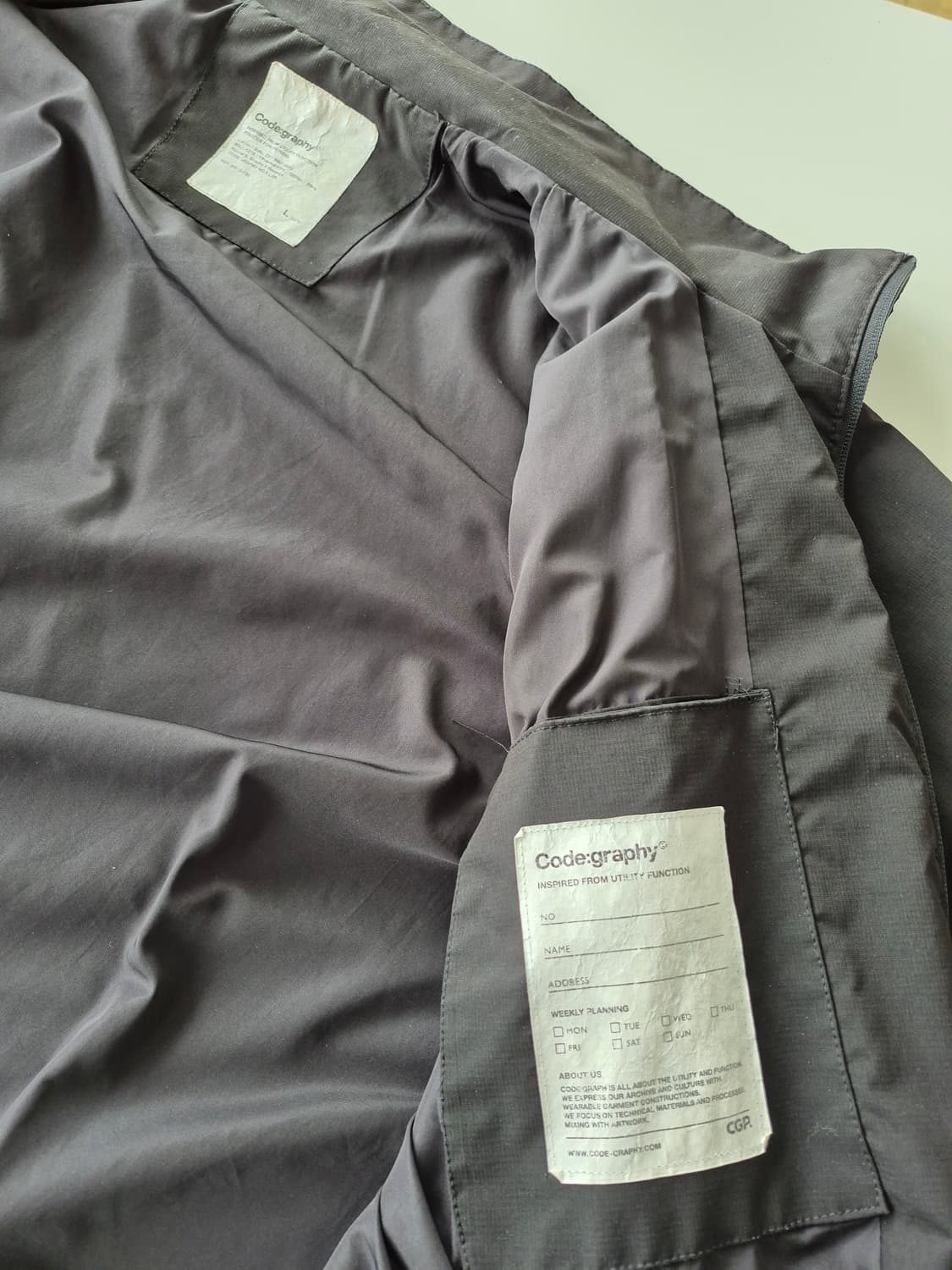 코드그라피 바람막이 자켓 상품이미지6