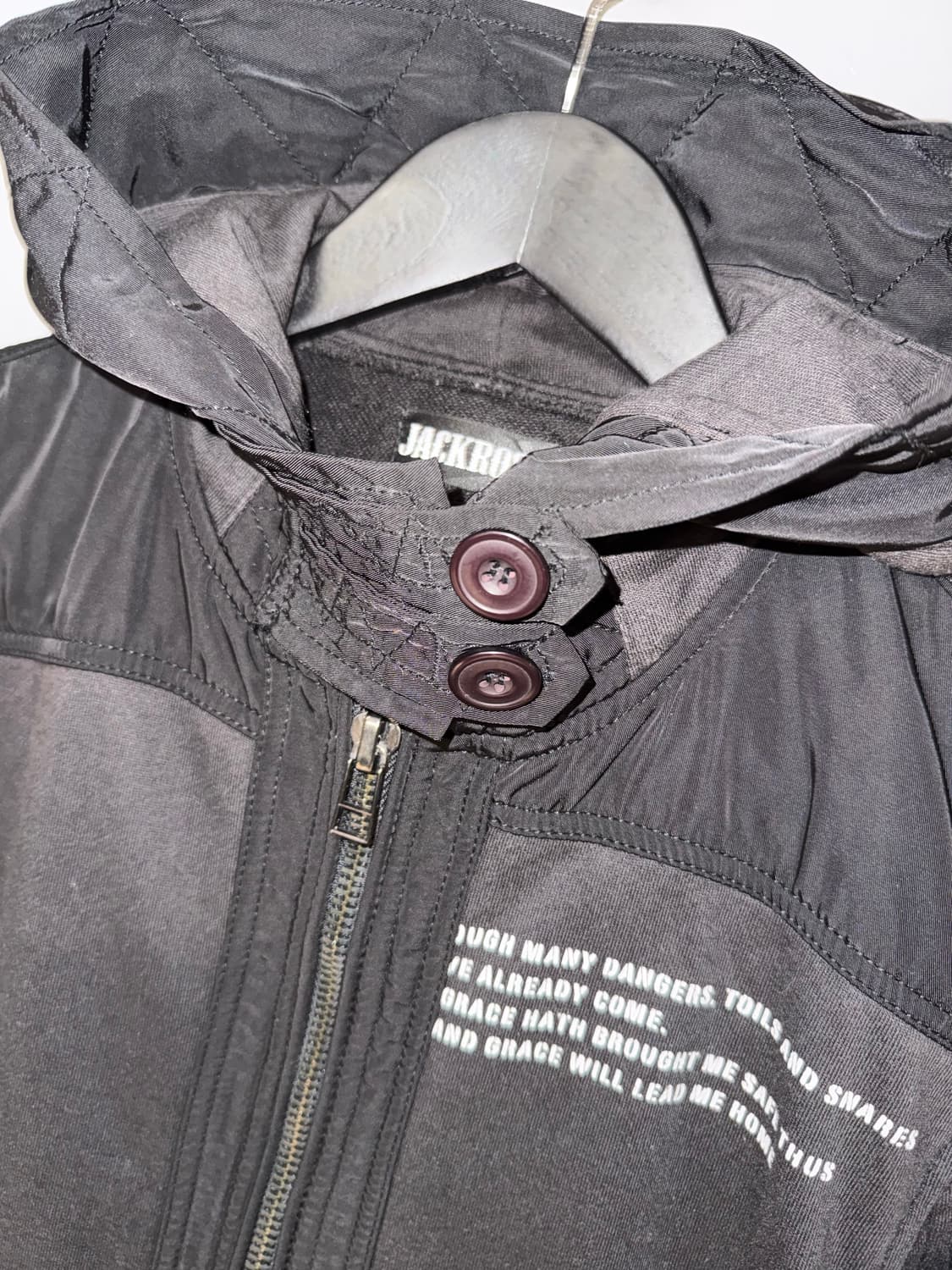 Jack rose lettering detail hood zip-up 상품이미지8