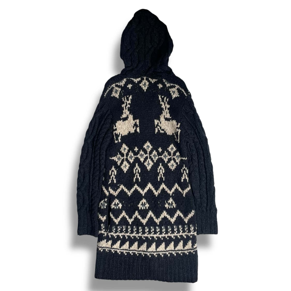 Mirroring 롱~~ 코위찬 니트 집업 코트 상품이미지5