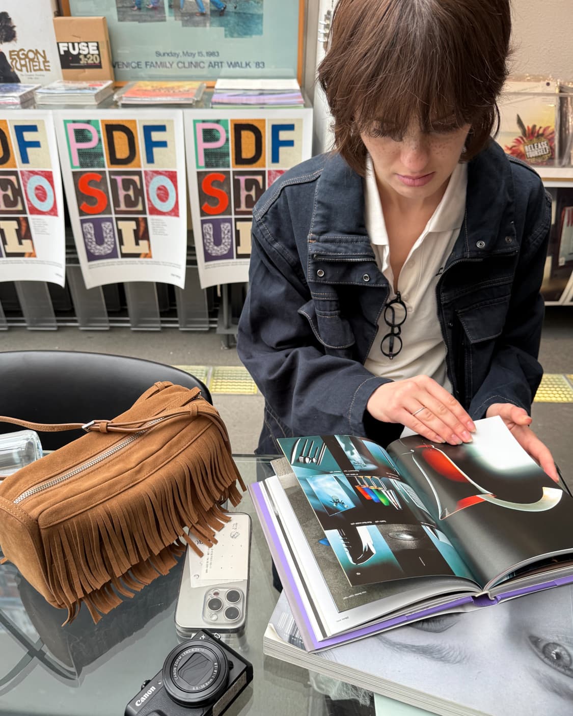 모노백 프린지 24- 스웨이드 카멜 상품이미지3