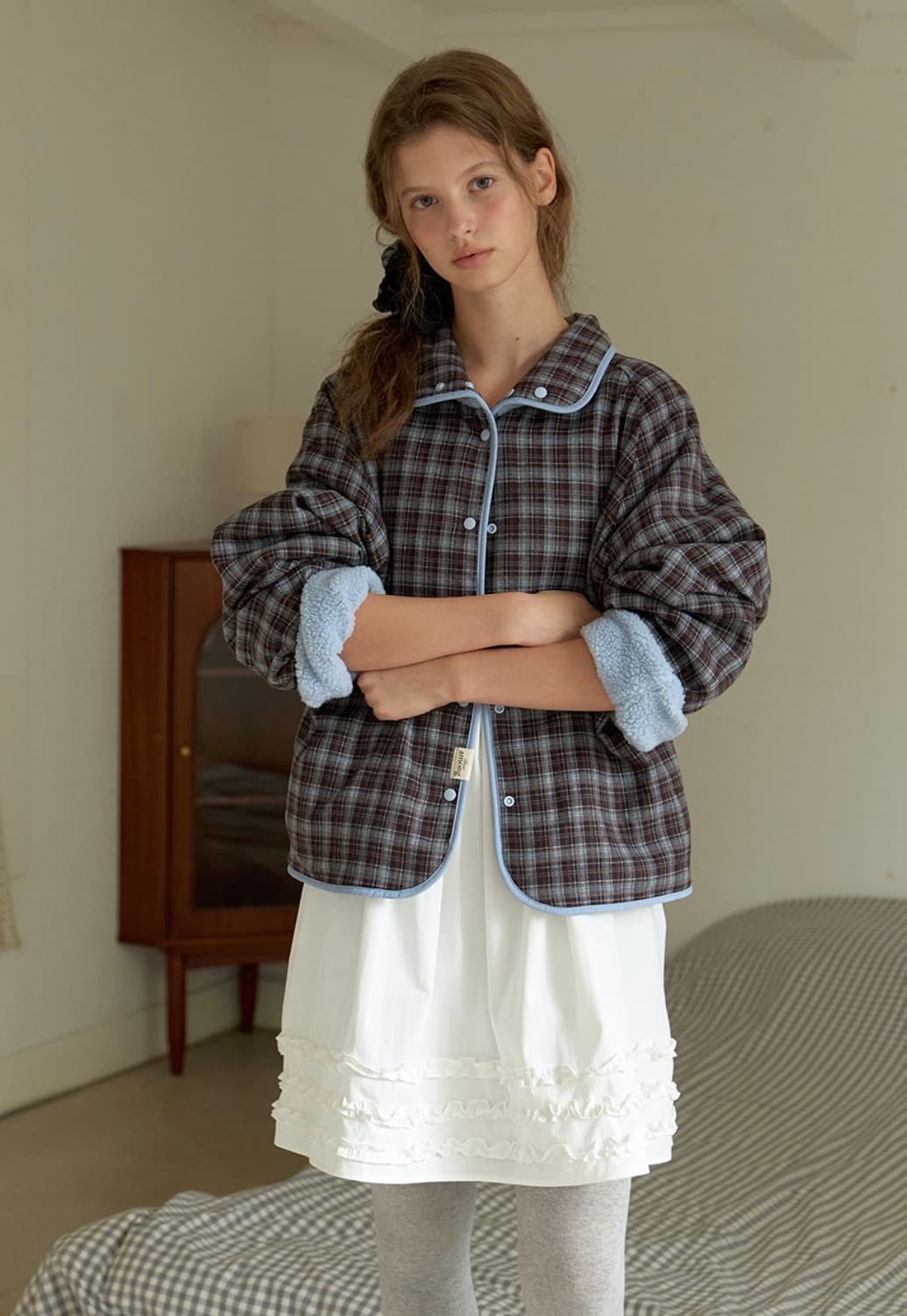 A CHECK FLEECE REVERSIBLE JUMPER 상품이미지3