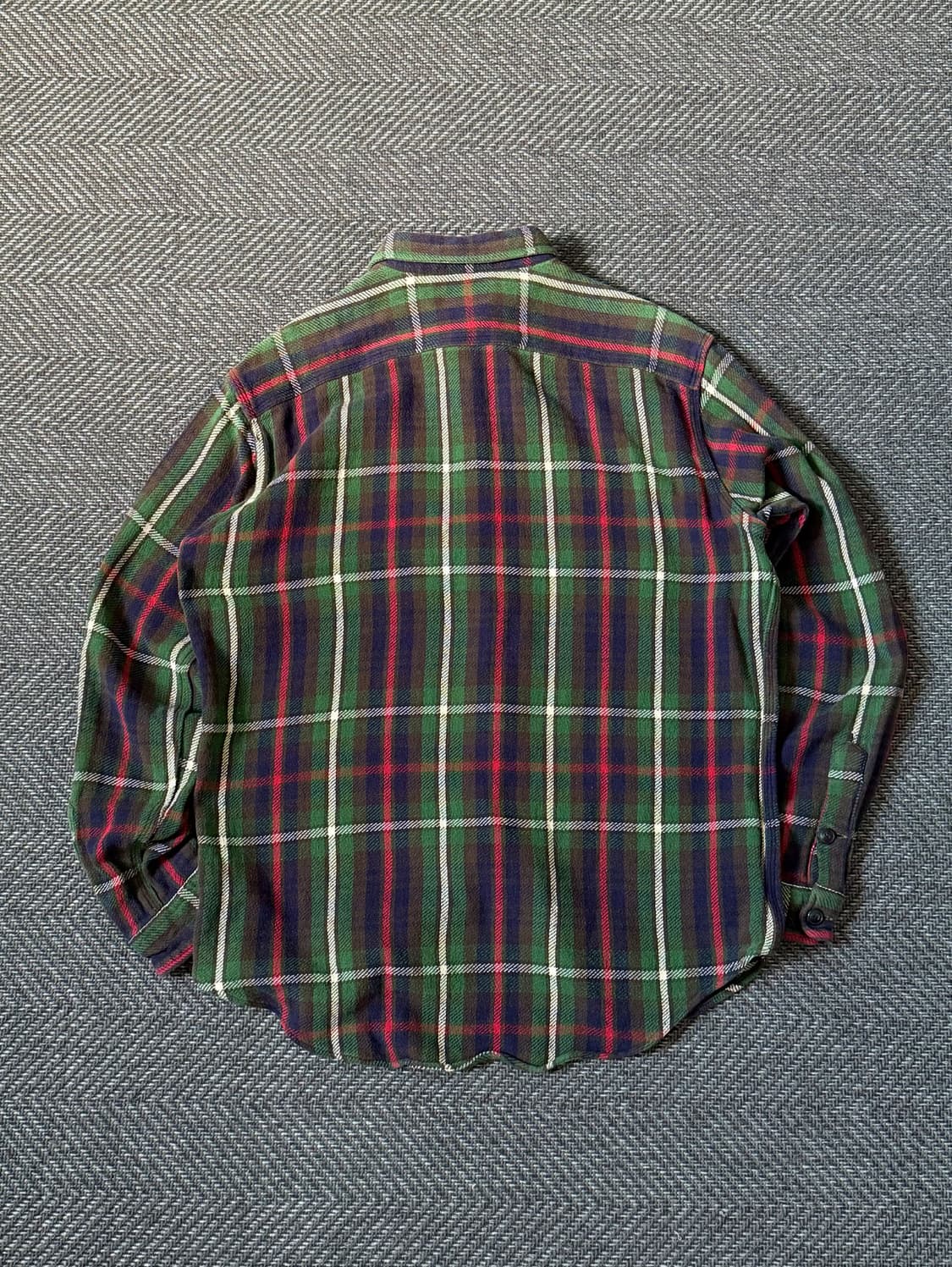 90s 폴로 랄프로렌 헤비 플란넬 체크 셔츠 (100-105) 상품이미지7