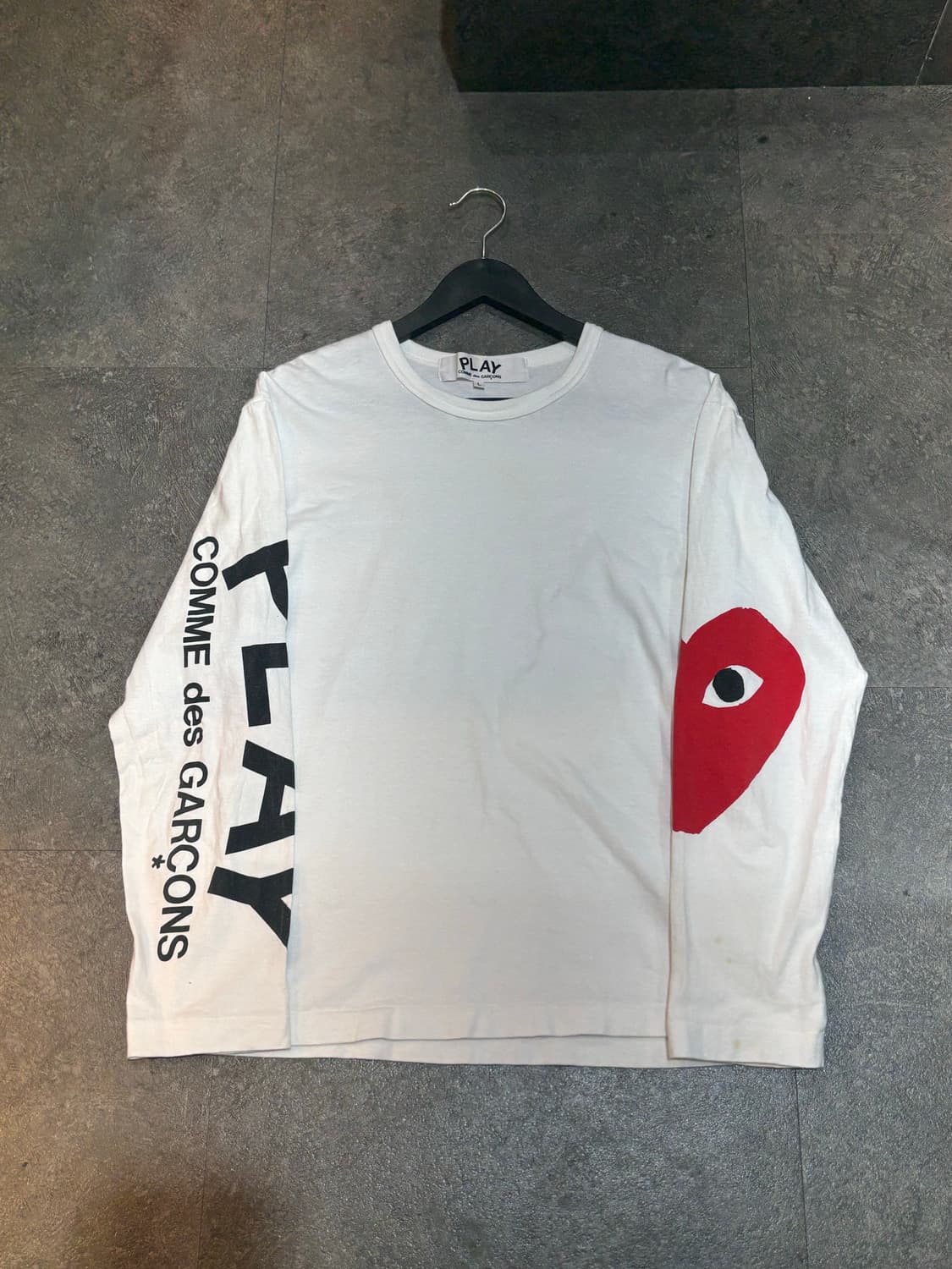 꼼데가르송 롱슬리브 긴팔티셔츠 L사이즈 상품이미지2