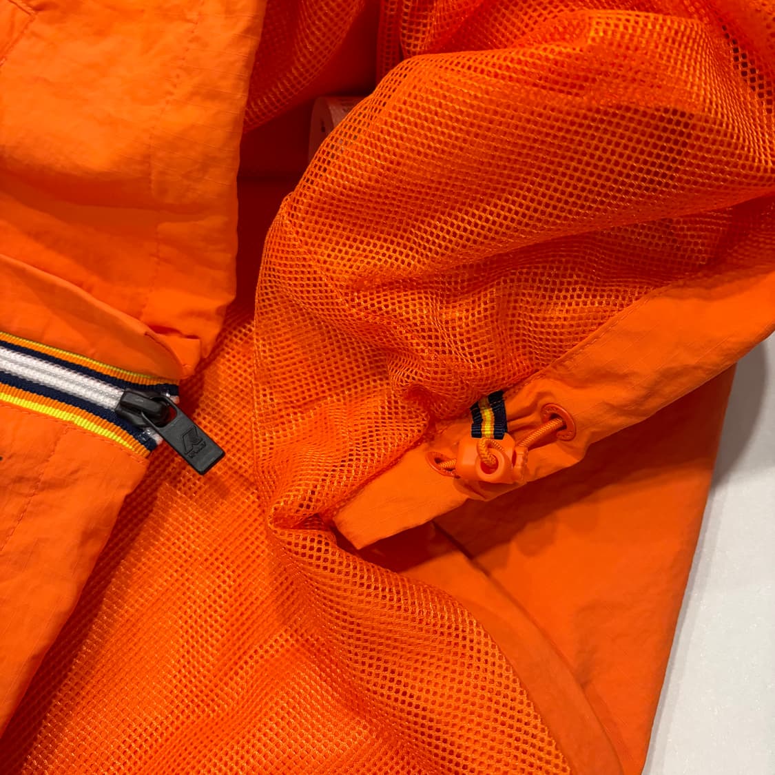 [L] 까웨 케이웨이 오렌지/네이비 아노락 후드 자켓 D539 상품이미지8