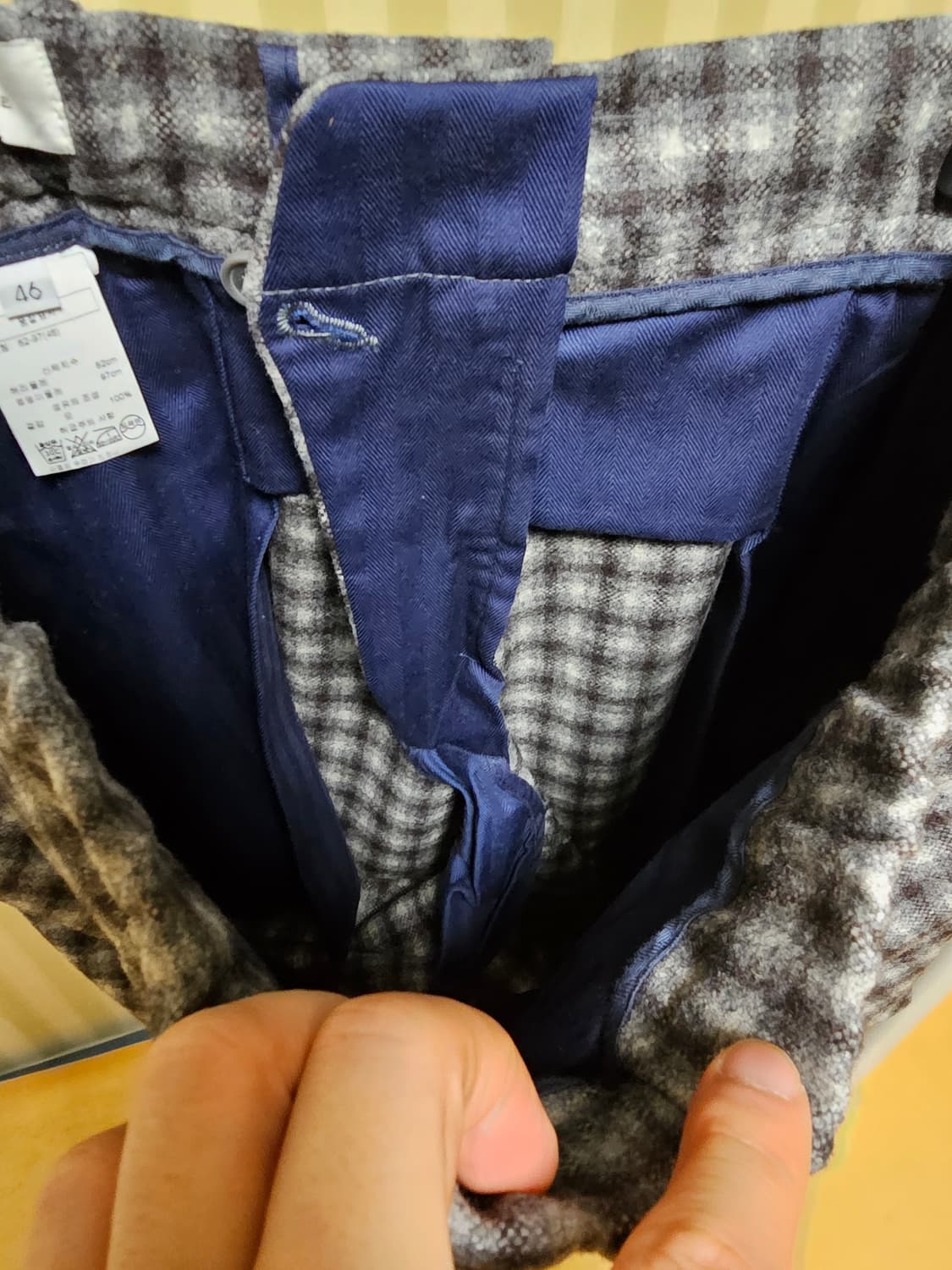 맨온더분 팬츠 울 46 새상품 상품이미지7