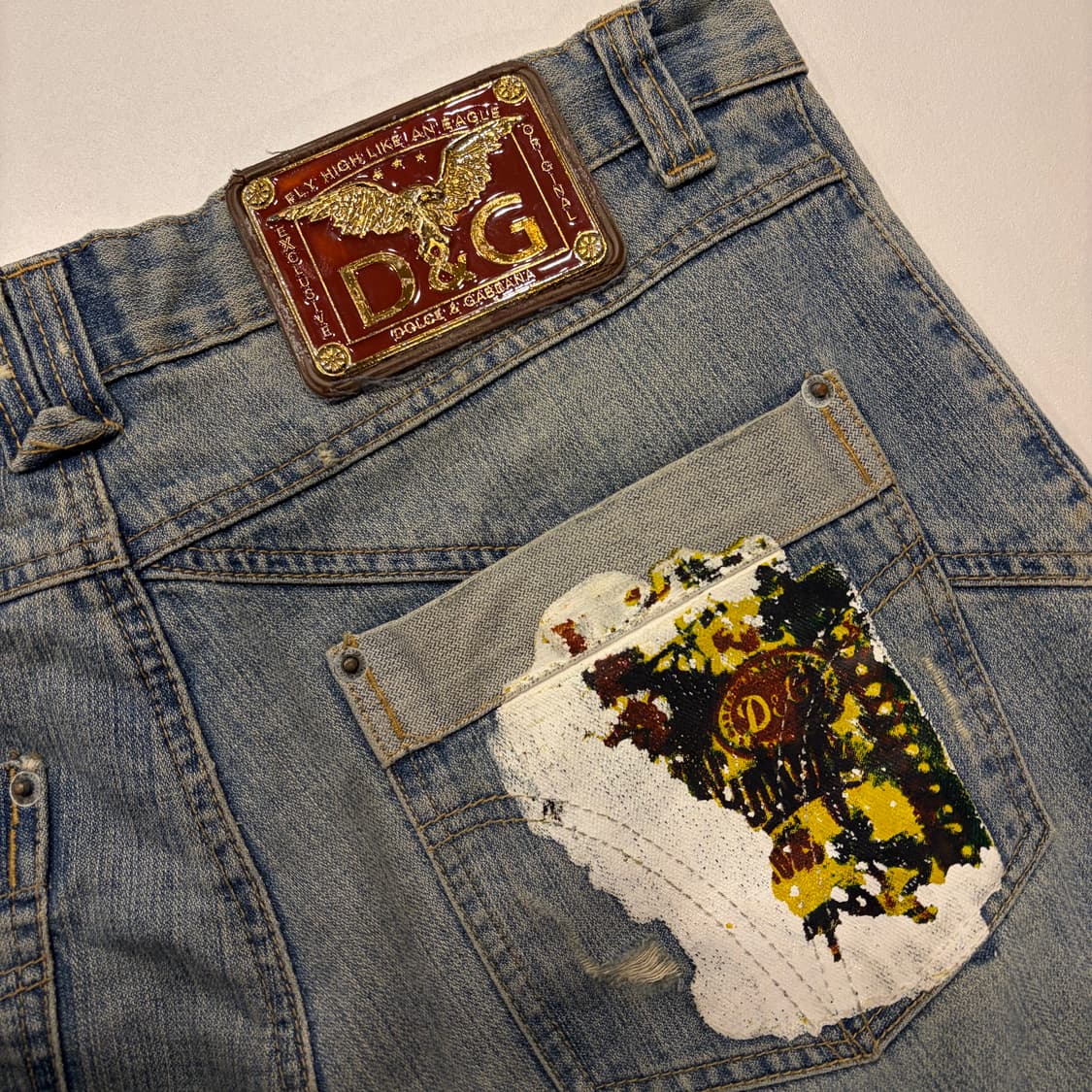 [34] 00s 돌체앤가바나 D&G 디스트로이드 데님 팬츠 D779 상품이미지4