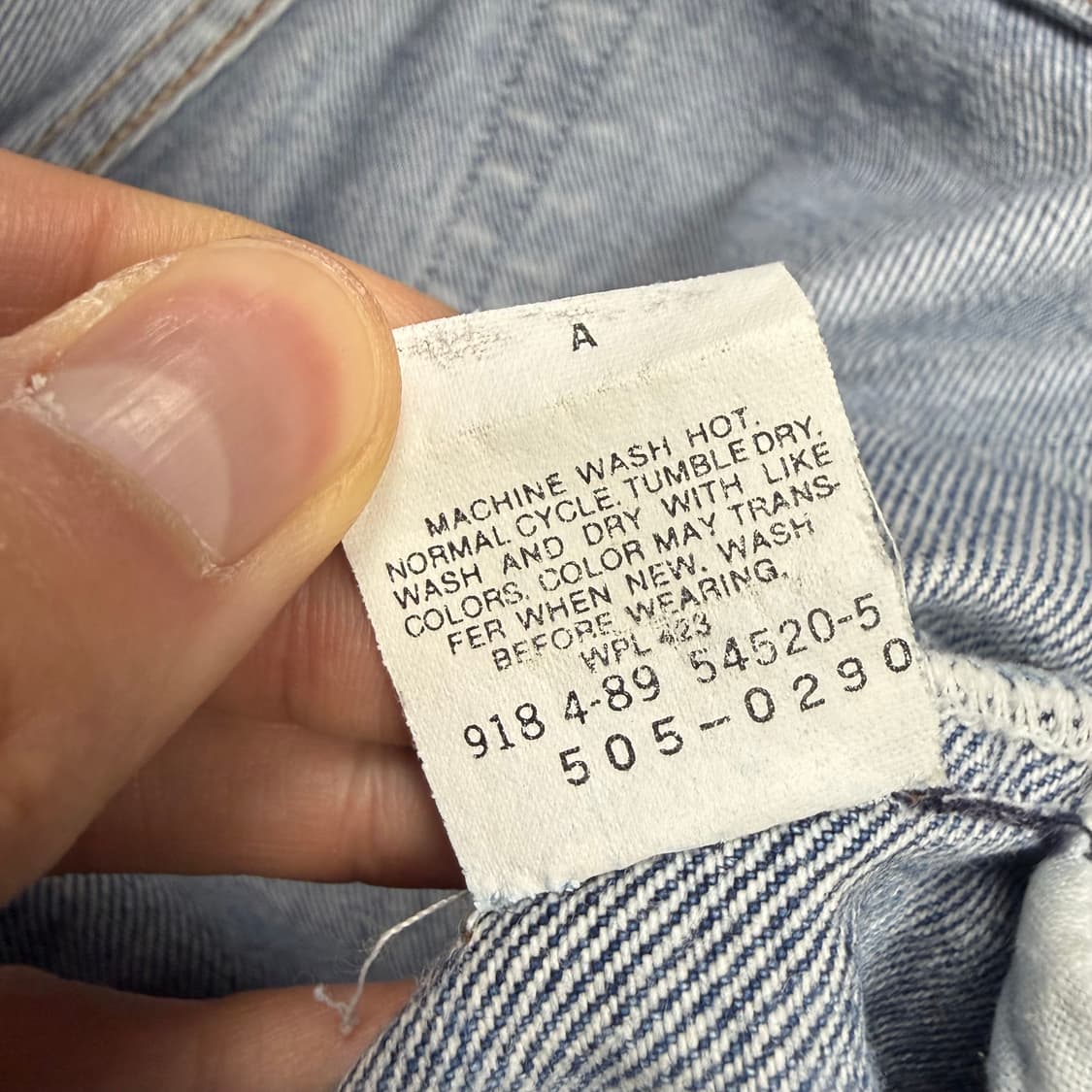 (32) 90s USA Made 리바이스 505 데님 팬츠 상품이미지10