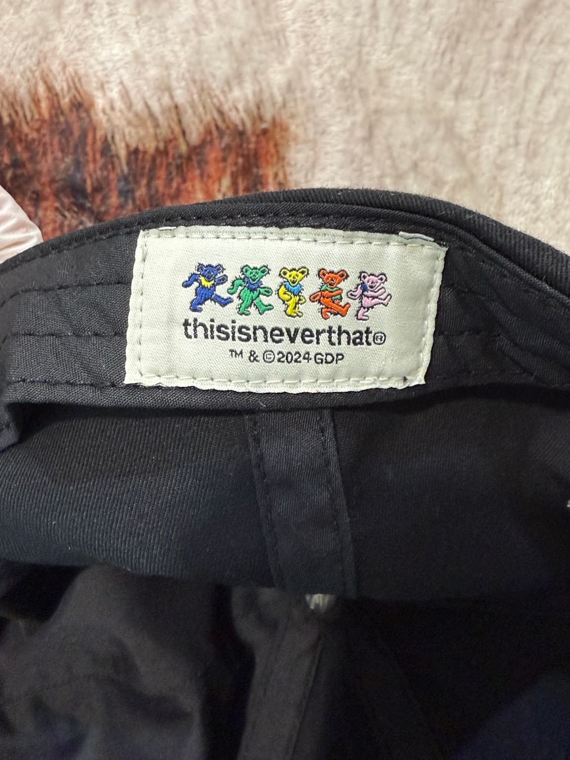 디스이즈네버댓 그레이트풀데드 댄싱베어 볼캡 블랙 상품이미지3