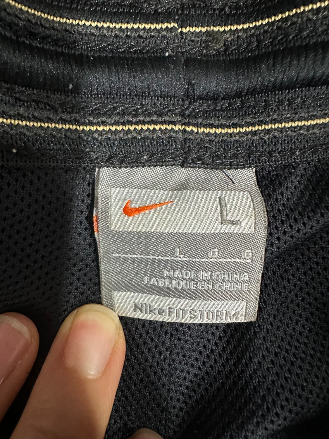 나이키 Nike Fit 트레이닝 팬츠 L 블랙 밴딩 조거 지퍼 32-34 상품이미지9