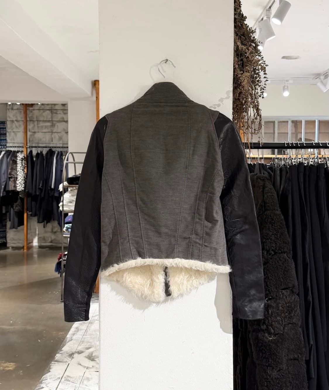 헬무트랭 그레이 램스킨 레더 시어링 퍼 자켓 상품이미지7