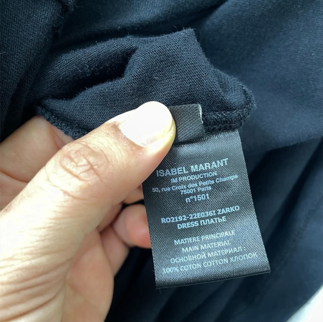 이자벨마랑 Isabel Marant 블랙 ZARKO 코튼 벌룬 원피스 S 상품이미지5