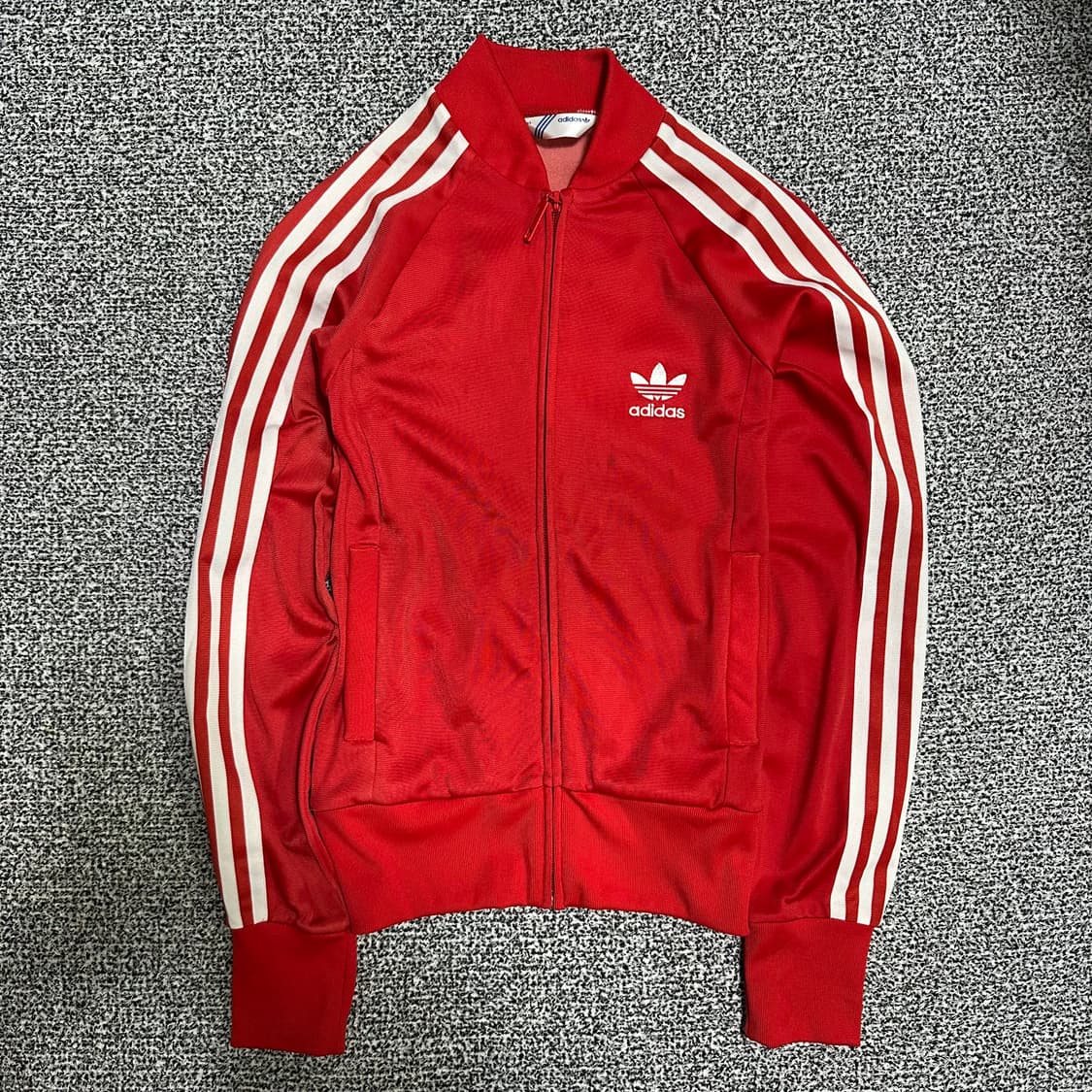 (85) 아디다스 빨간색 삼선 트랙탑 져지 상품이미지1