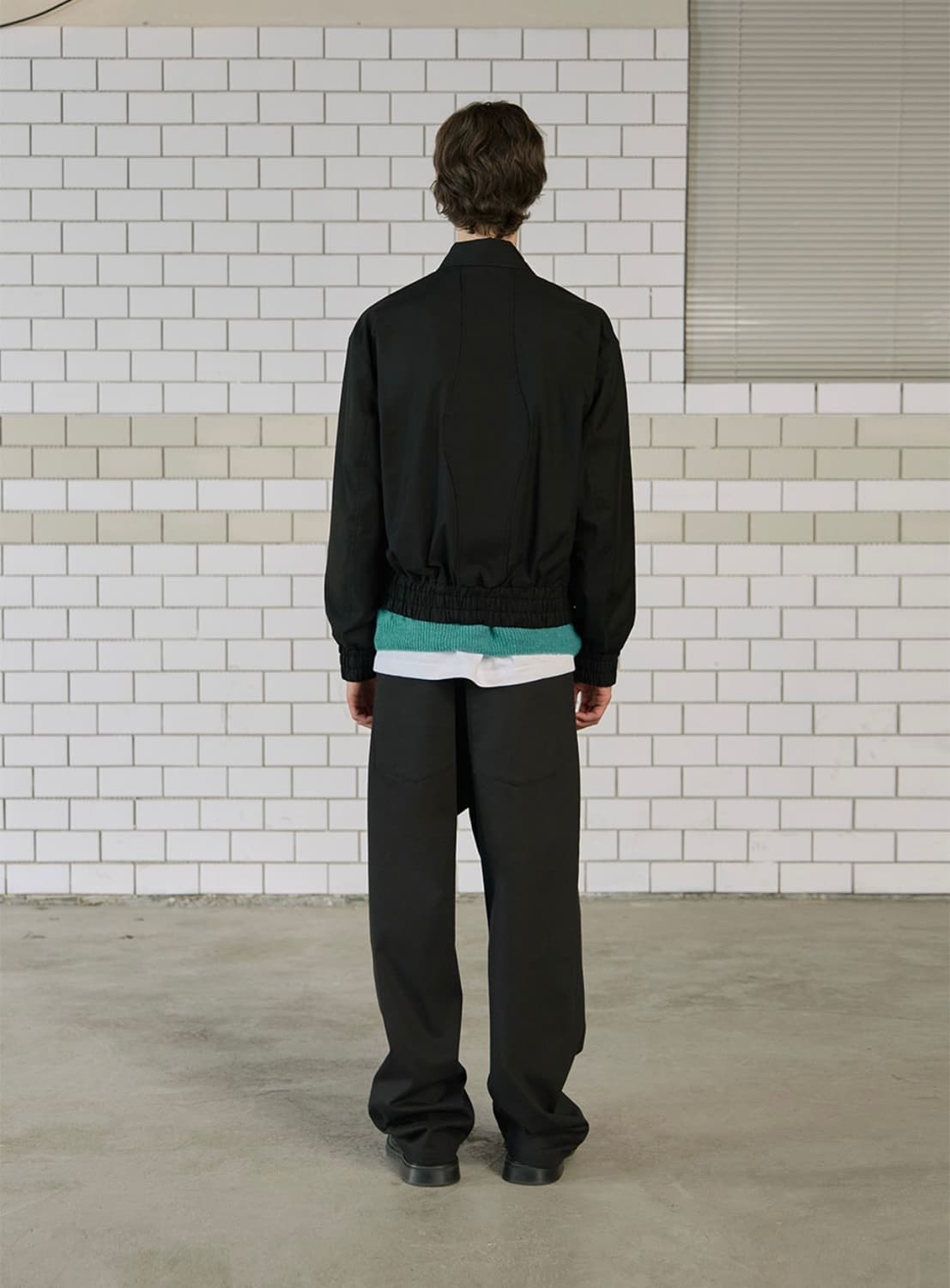 STU Cut off Patch Jacket Black 상품이미지5