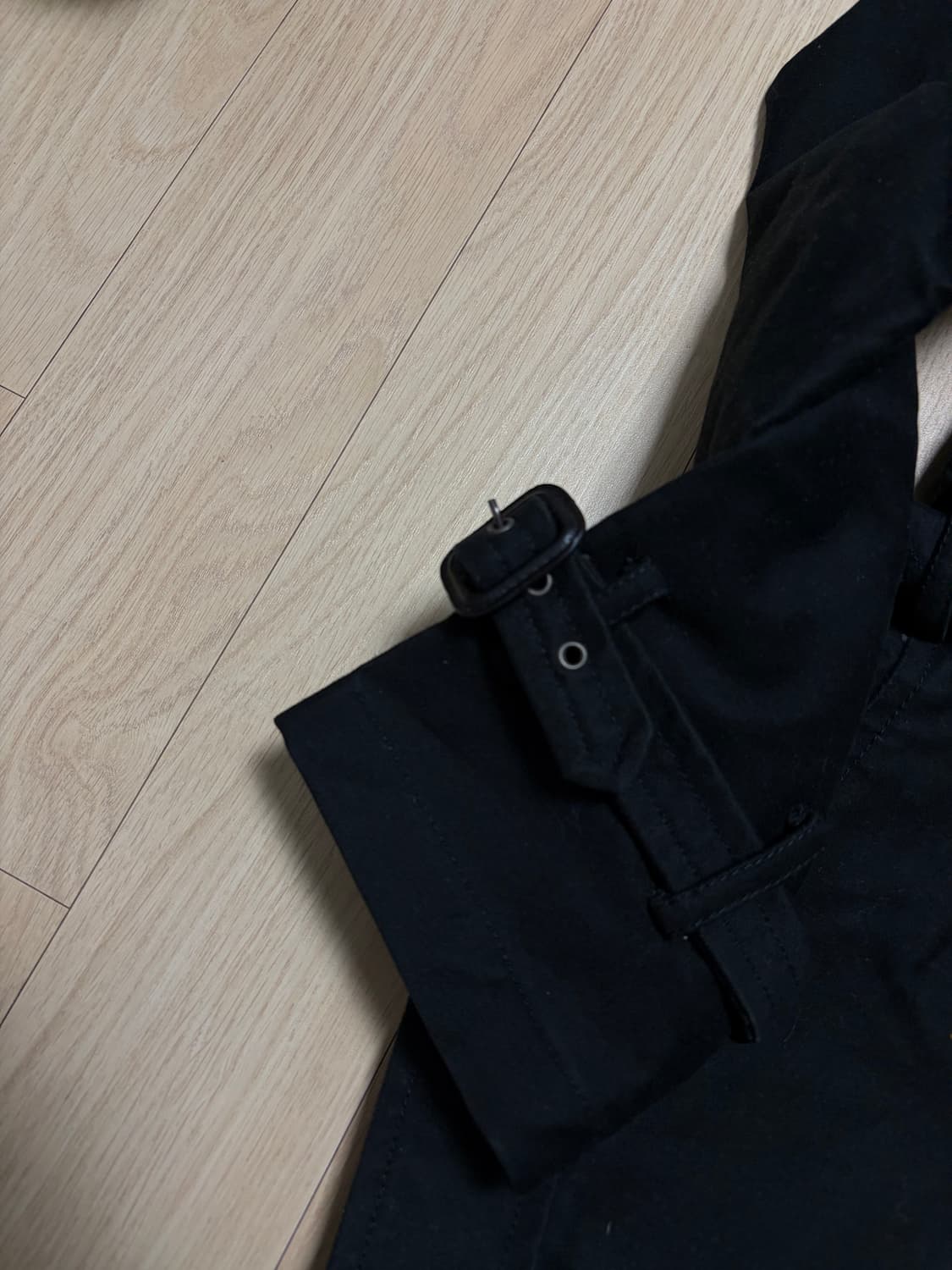 폴로 백화점판 블랙 트렌치코트 44-55 상품이미지4