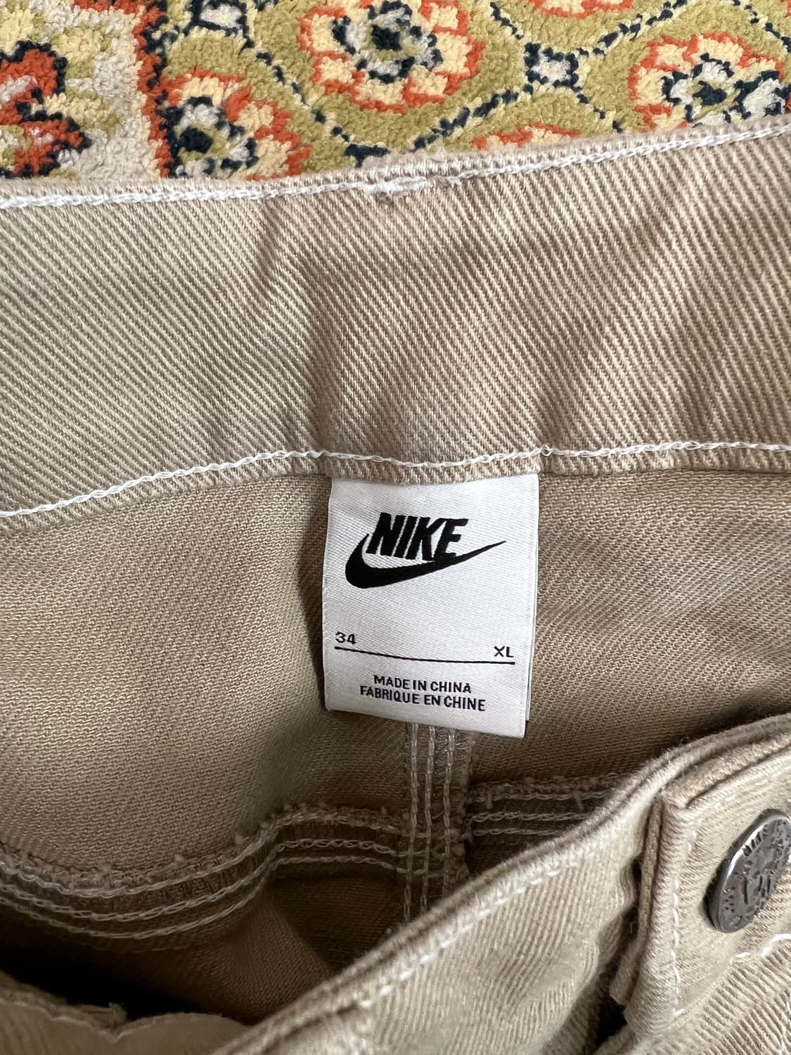 [34/XL] 나이키 라이프 카펜터 팬츠 베이지 상품이미지5