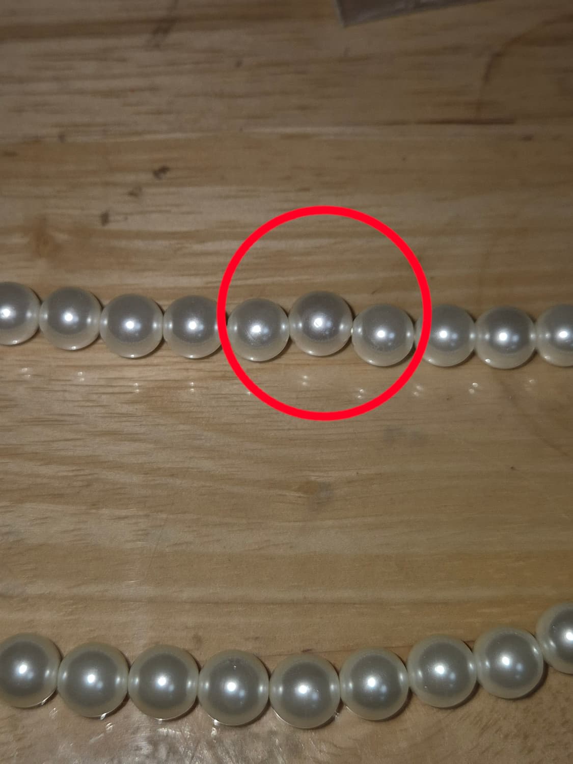 유지떼 버섯 진주 목걸이 8mm 상품이미지4