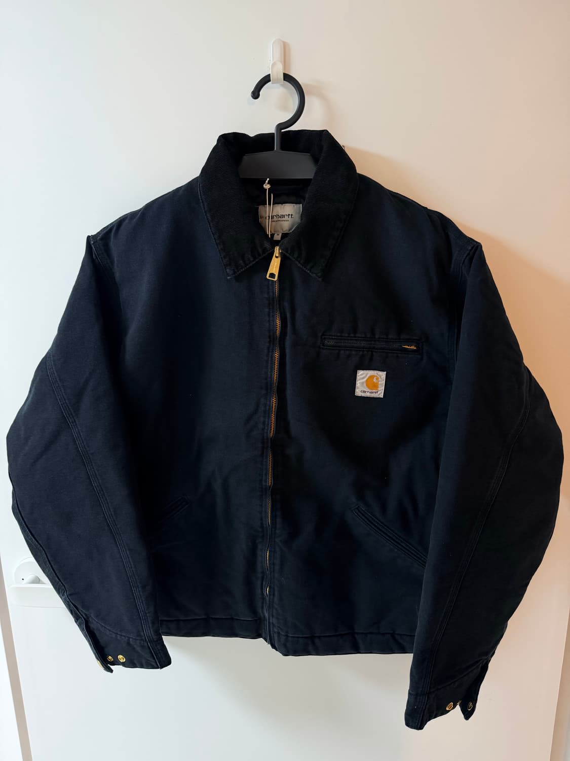 칼하트 WIP OG 디트로이트 자켓 블랙 스톤 캔버스 M 새상품 상품이미지1