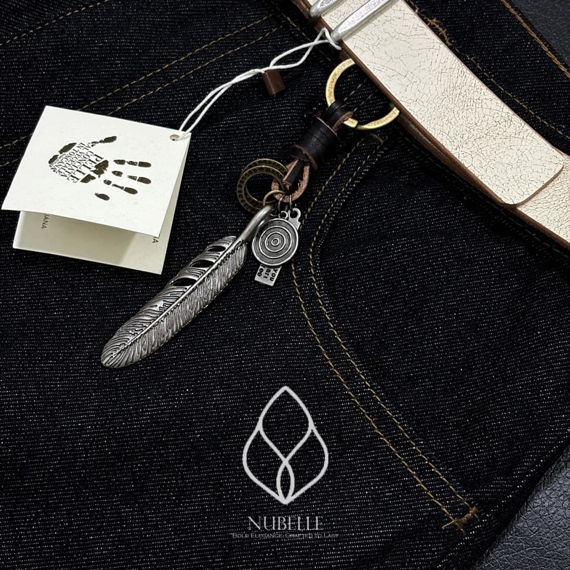 🌗 Vintage feather keyring / 빈티지 깃털 키링 상품이미지3