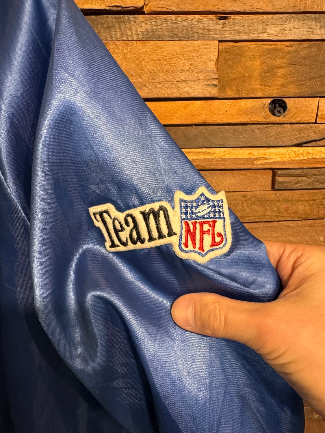 90s usa made NFL satin stadium jacket 상품이미지6