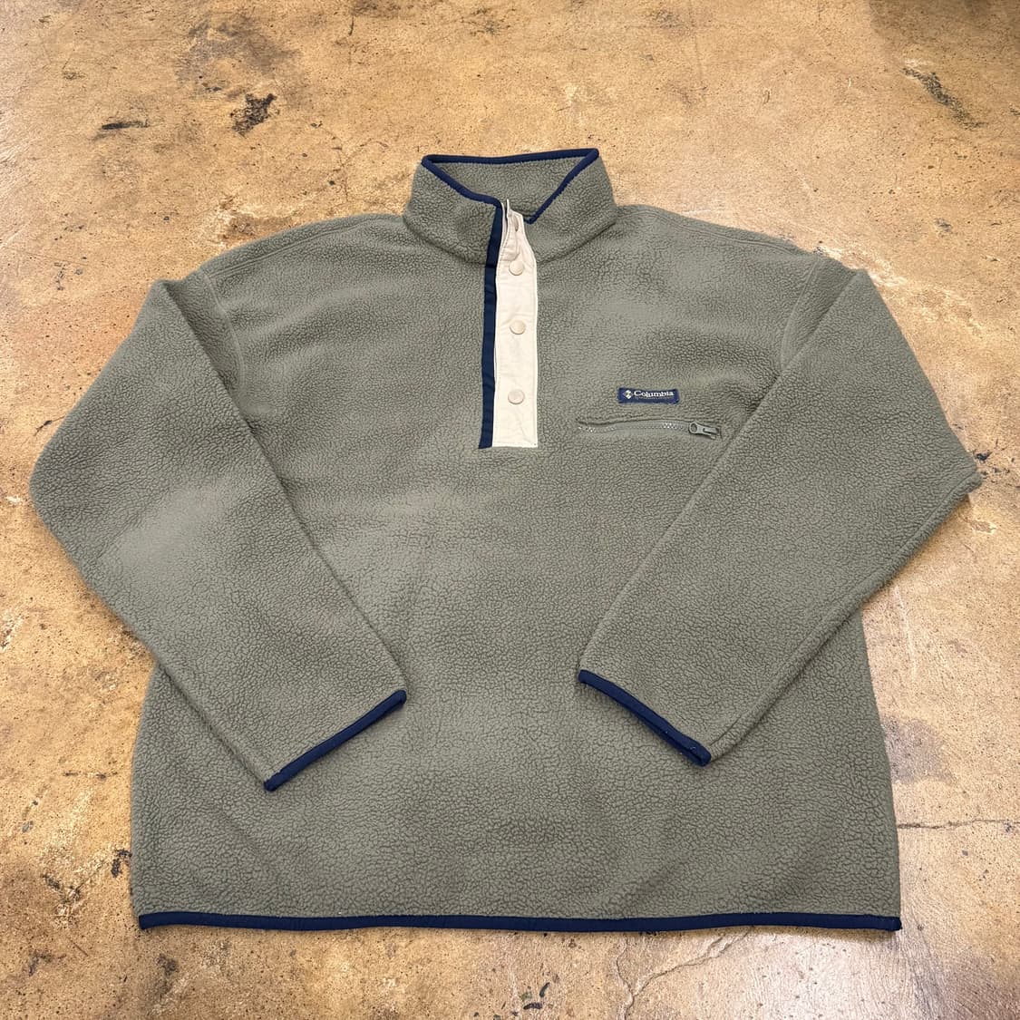 [정품/L] 컬럼비아 플리스 풀오버 그린색상 b19 상품이미지2