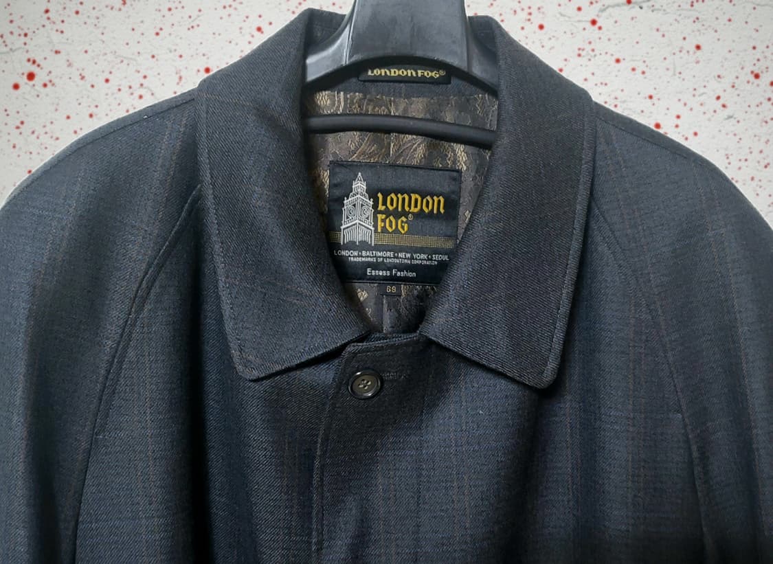 London Fog 90's 런던포그 순모 체크 나그랑코트 상품이미지5