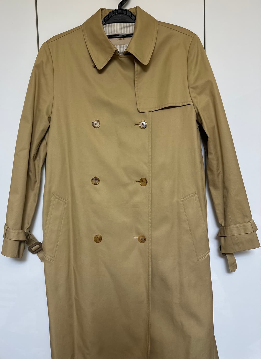 한섬시스템SYSTEM 베이지 트렌치 코트 상품이미지2
