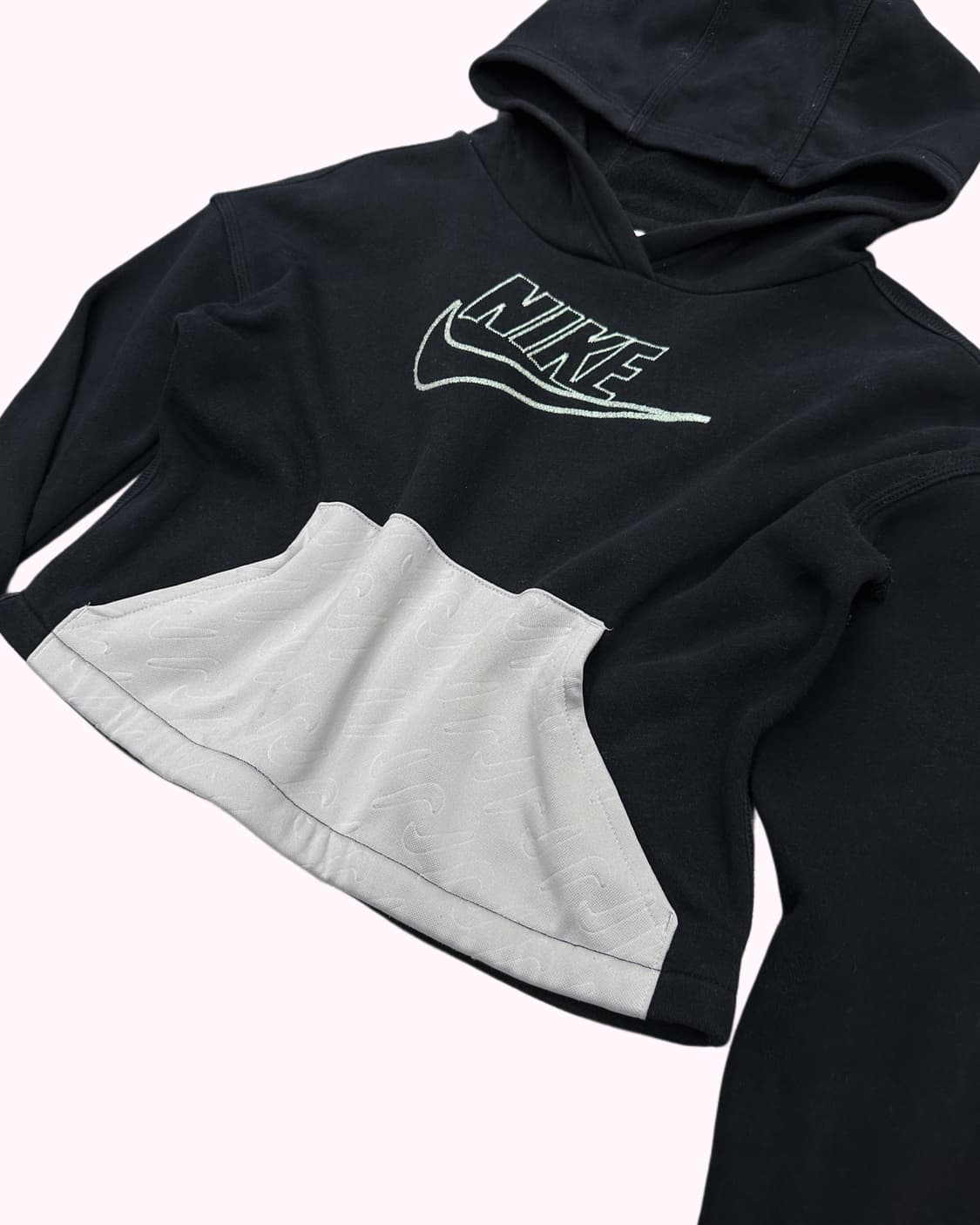 NIKE logo crop hood t-shirt 상품이미지2