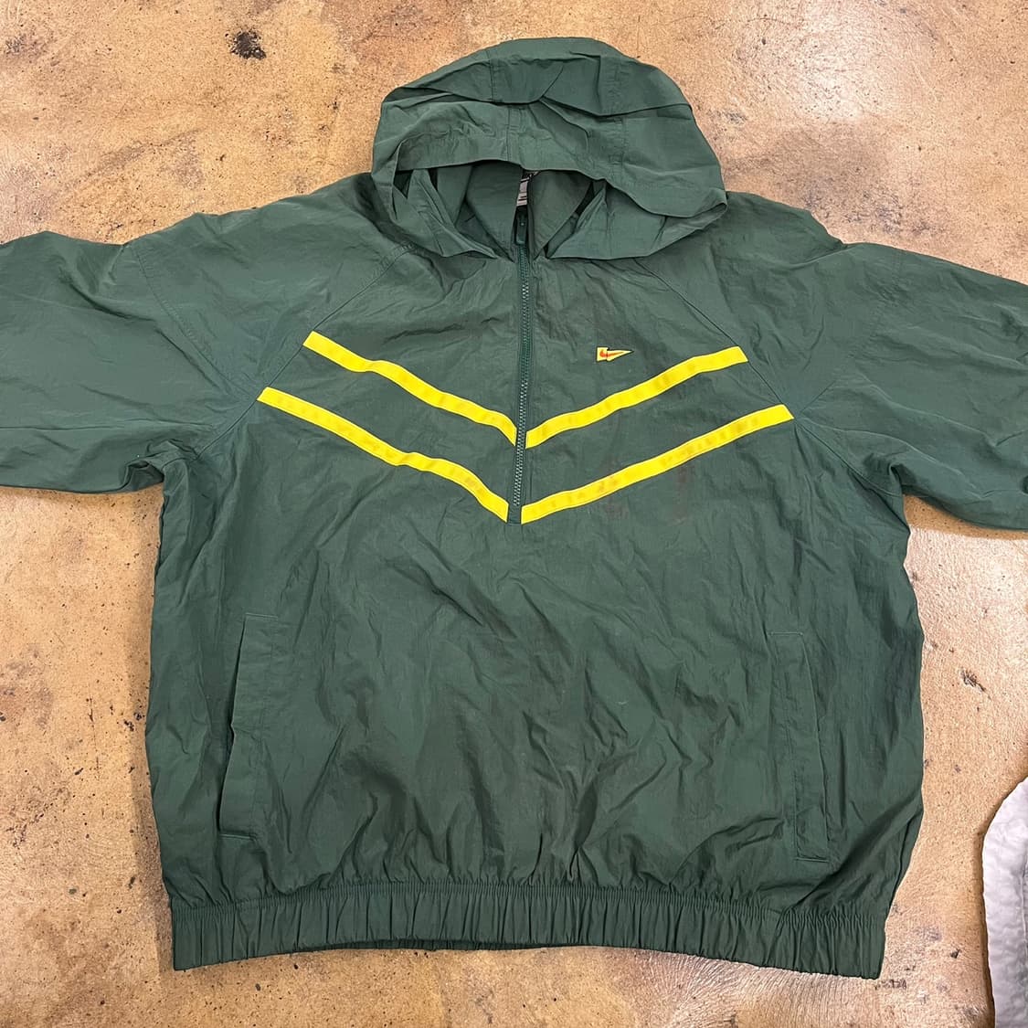 [정품/XXL] 나이키 올드스쿨 바람막이 그린 옐로우 b10 상품이미지3