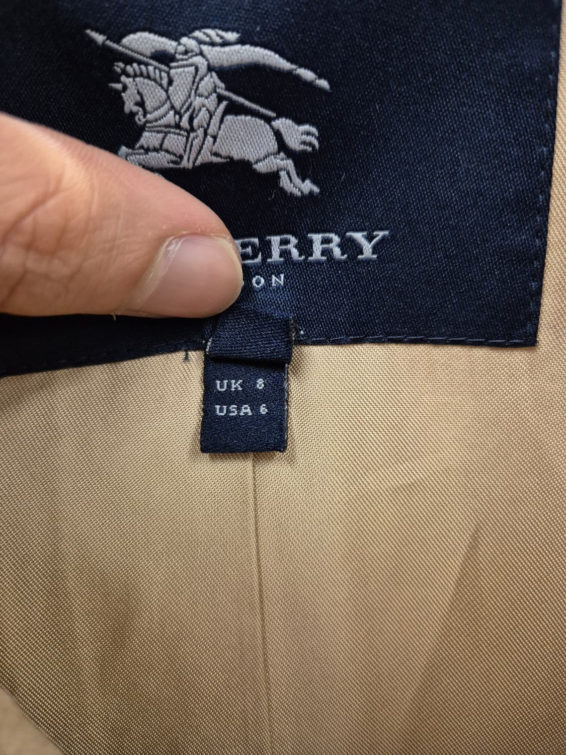 버버리 카멜헤어 앙코라 코트 베이지 UK8 상품이미지5