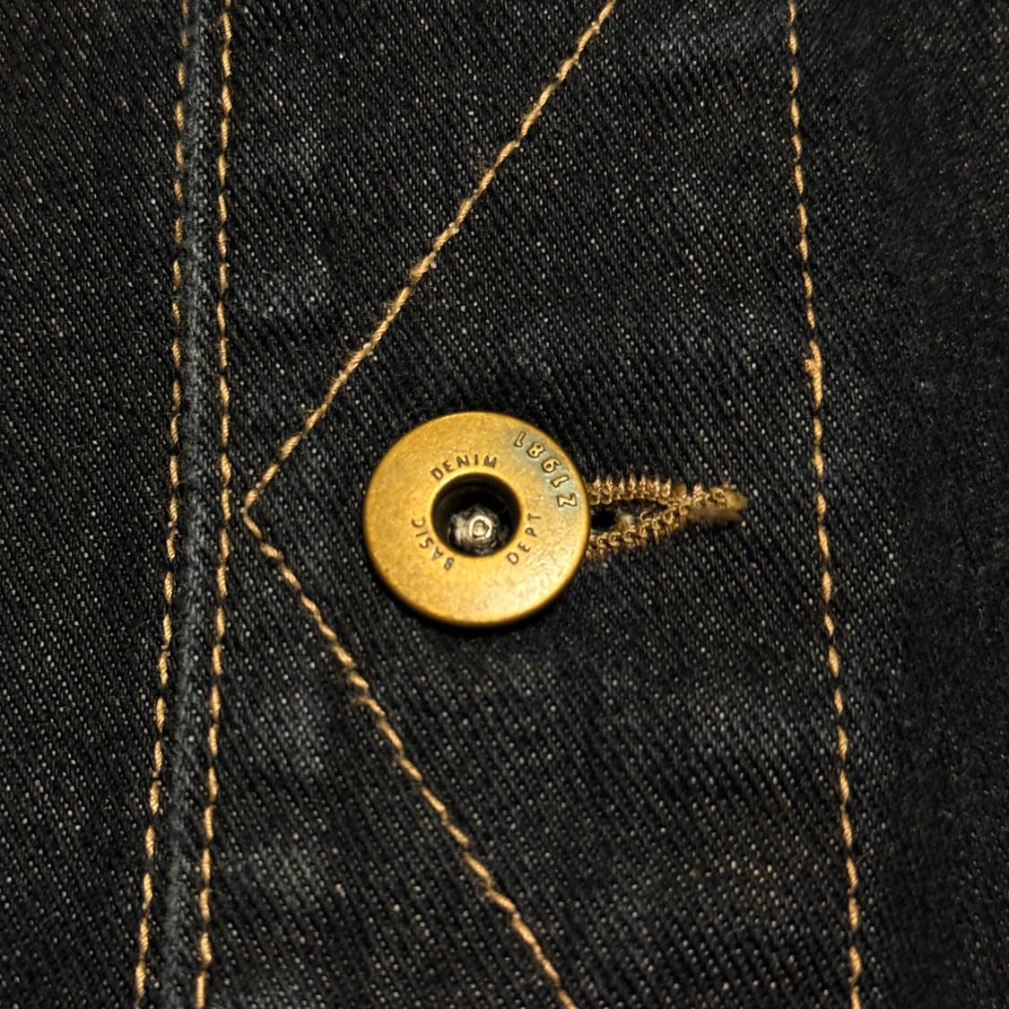 Edisonstore 데님 버튼 코트 XL 상품이미지5