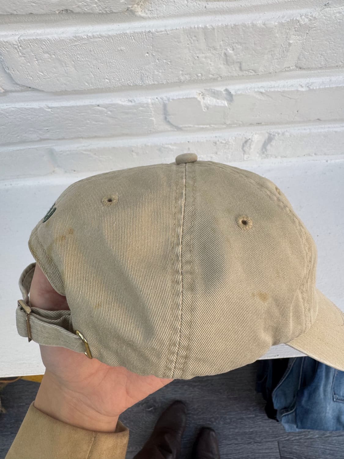 폴로 베이지 그린 볼캡 상품이미지4