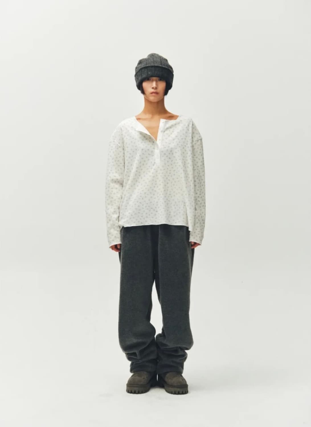 플리즈프로젝트 후리스 조거 팬츠 차콜 상품이미지2