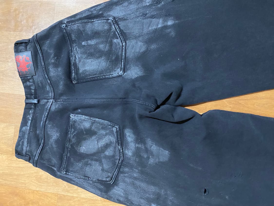 정가이하) 에모스탠스 클럽 6포켓 와이드 배기 코티드 스웻팬츠 1사이즈 상품이미지2