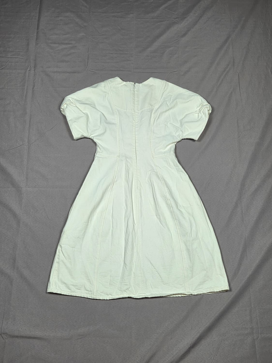 [COS] 퍼프 슬리브 패널 코튼 원피스 | A00154 상품이미지8