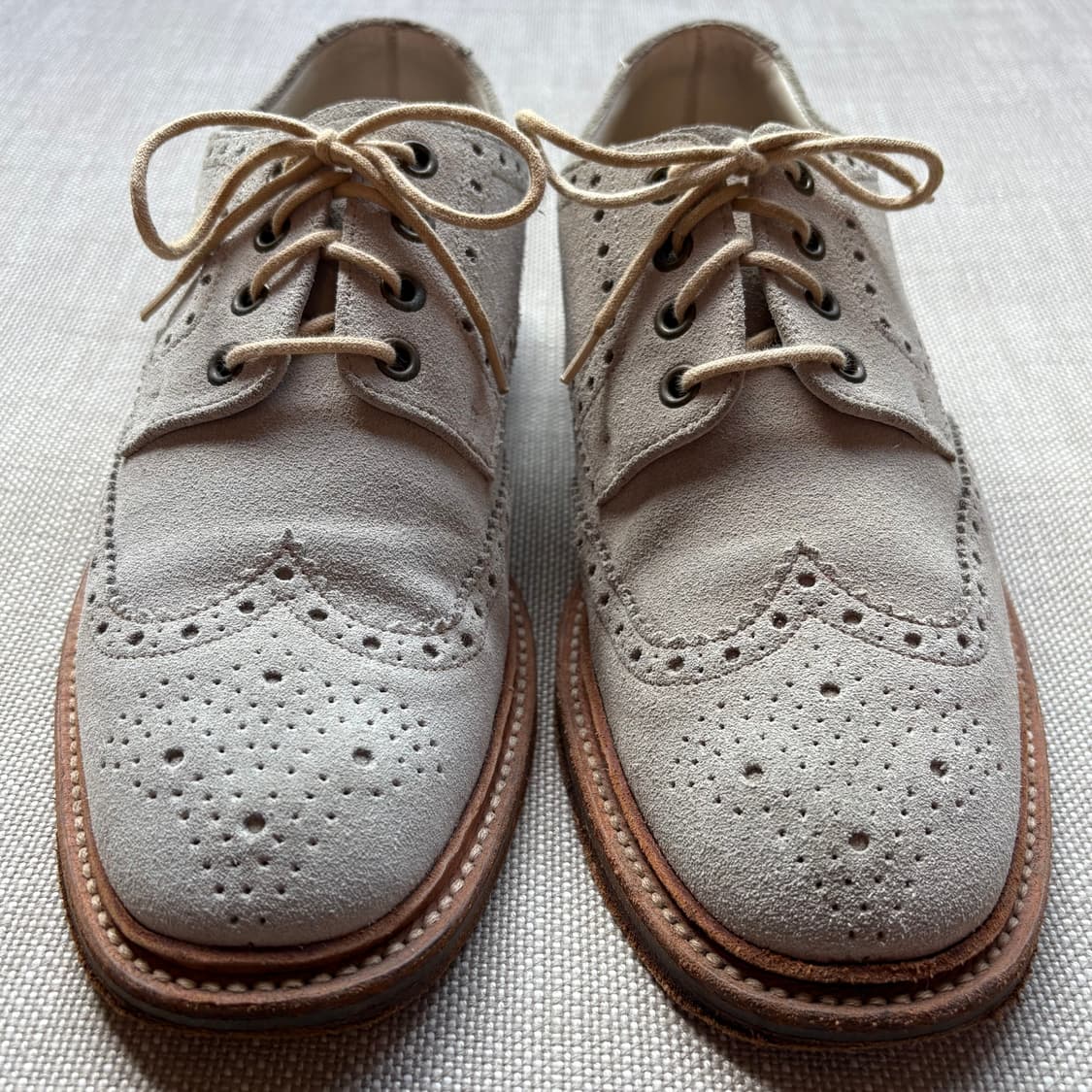 (6.5) Loake 로크 JACK 샌드 스웨이드 브로그 슈즈 상품이미지2