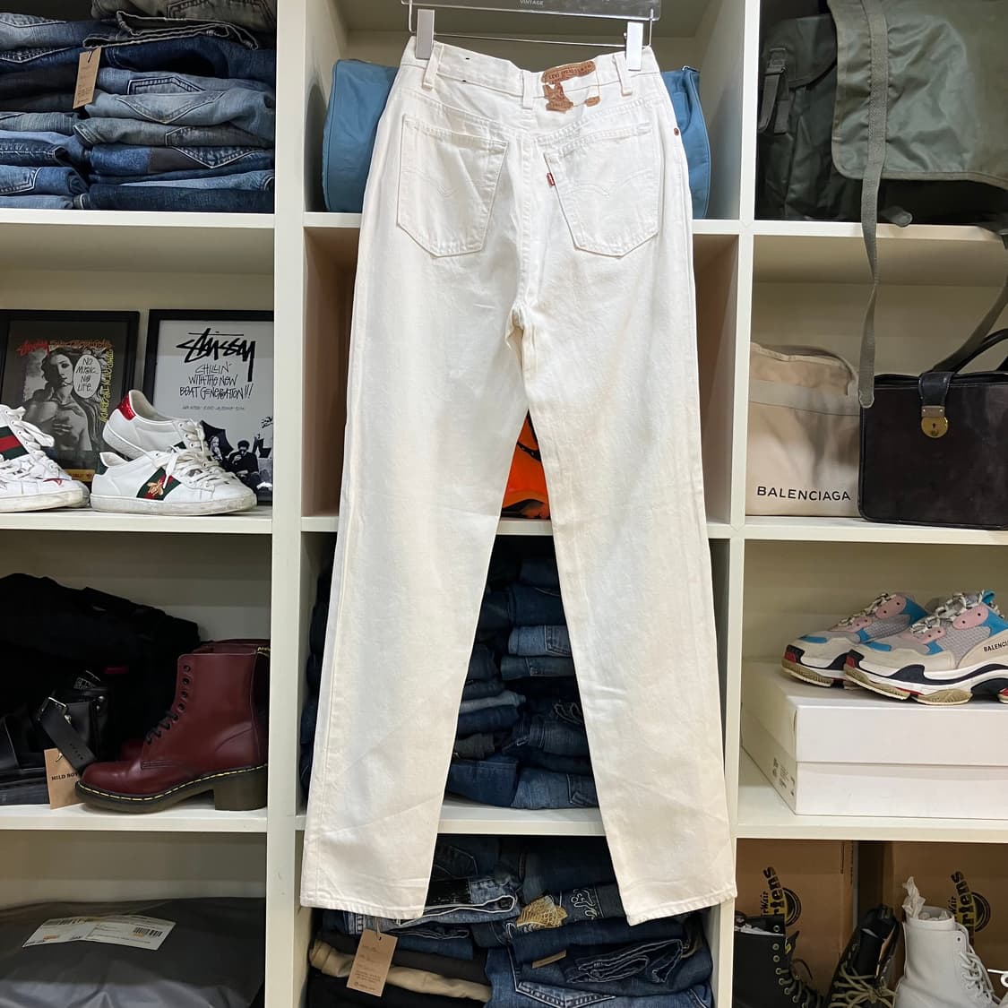 90‘s 리바이스 501 화이트 코튼 팬츠 25 상품이미지3