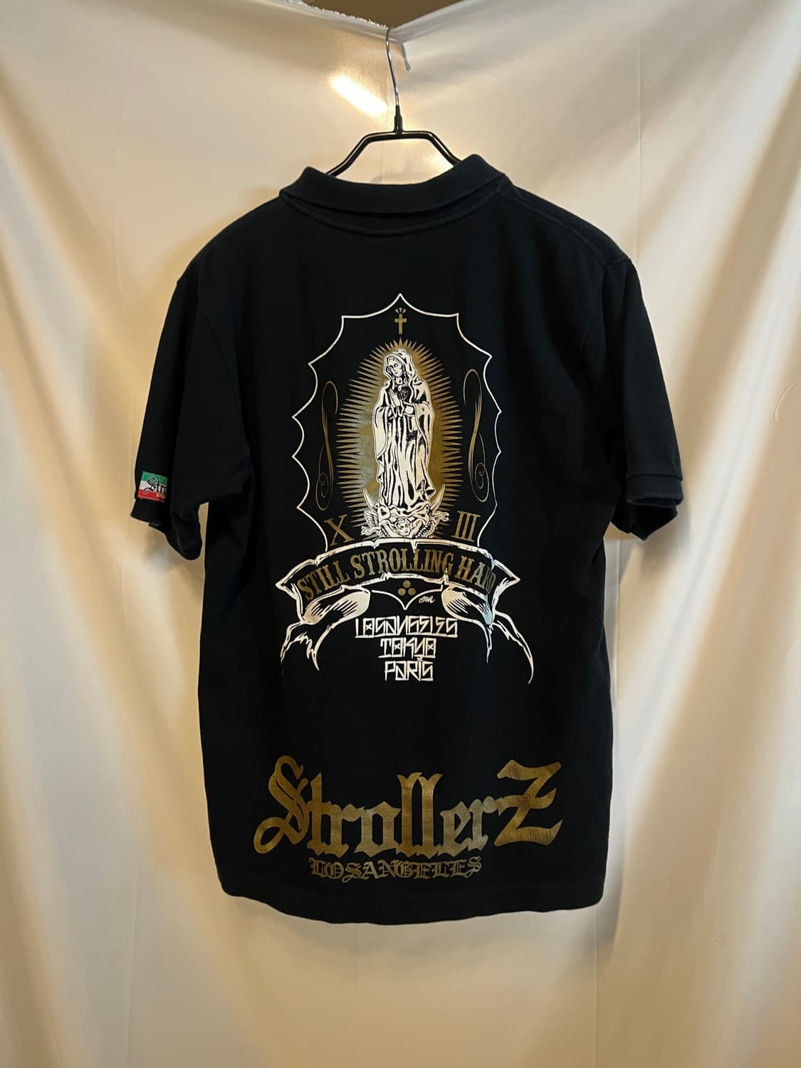 Sholler Z 로스엔젤레스 빈티지 성모마리아 PK 반팔 카라 티셔츠 상품이미지1