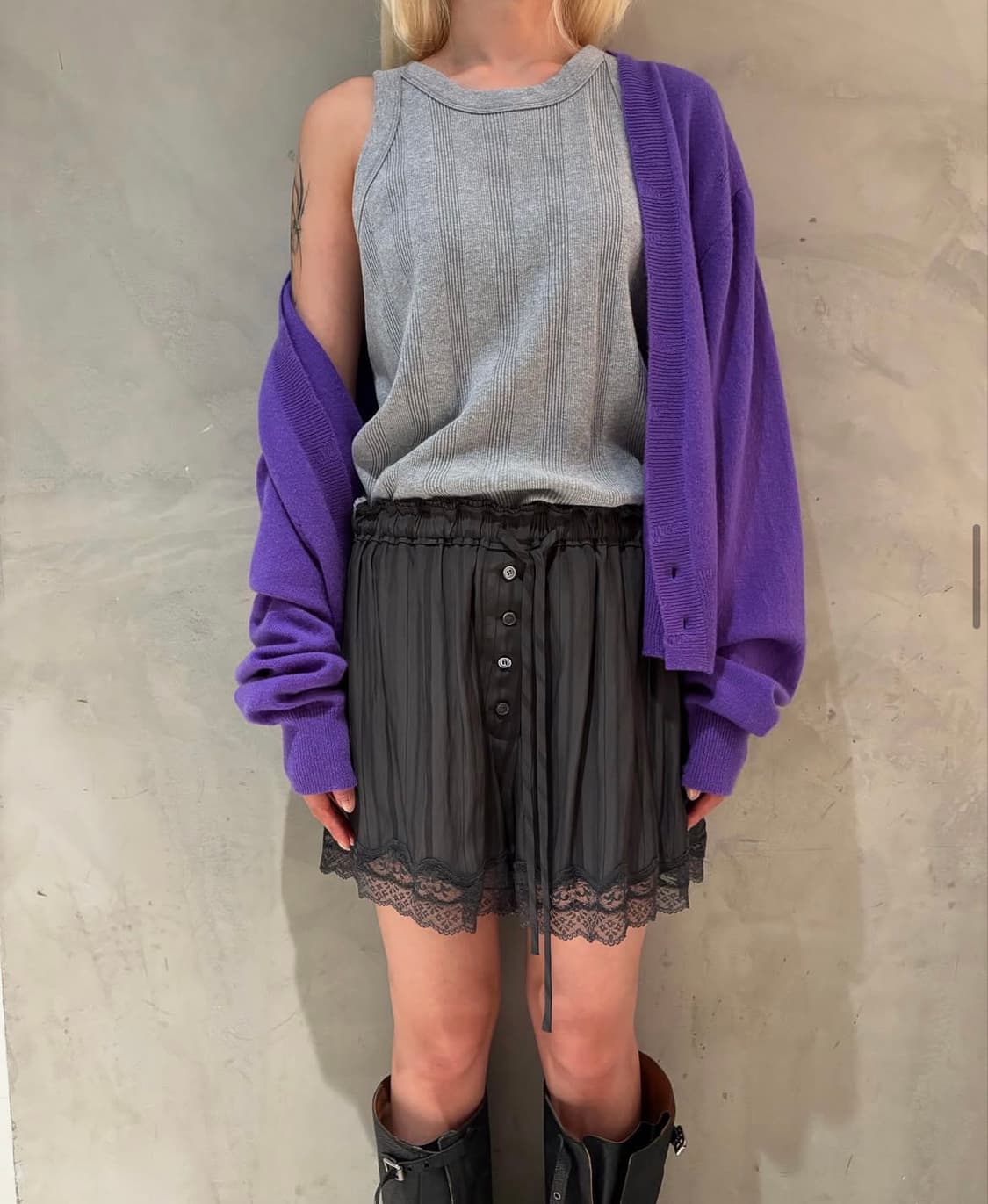 에크루💕StandAlone 캐시100 가디건 상품이미지3