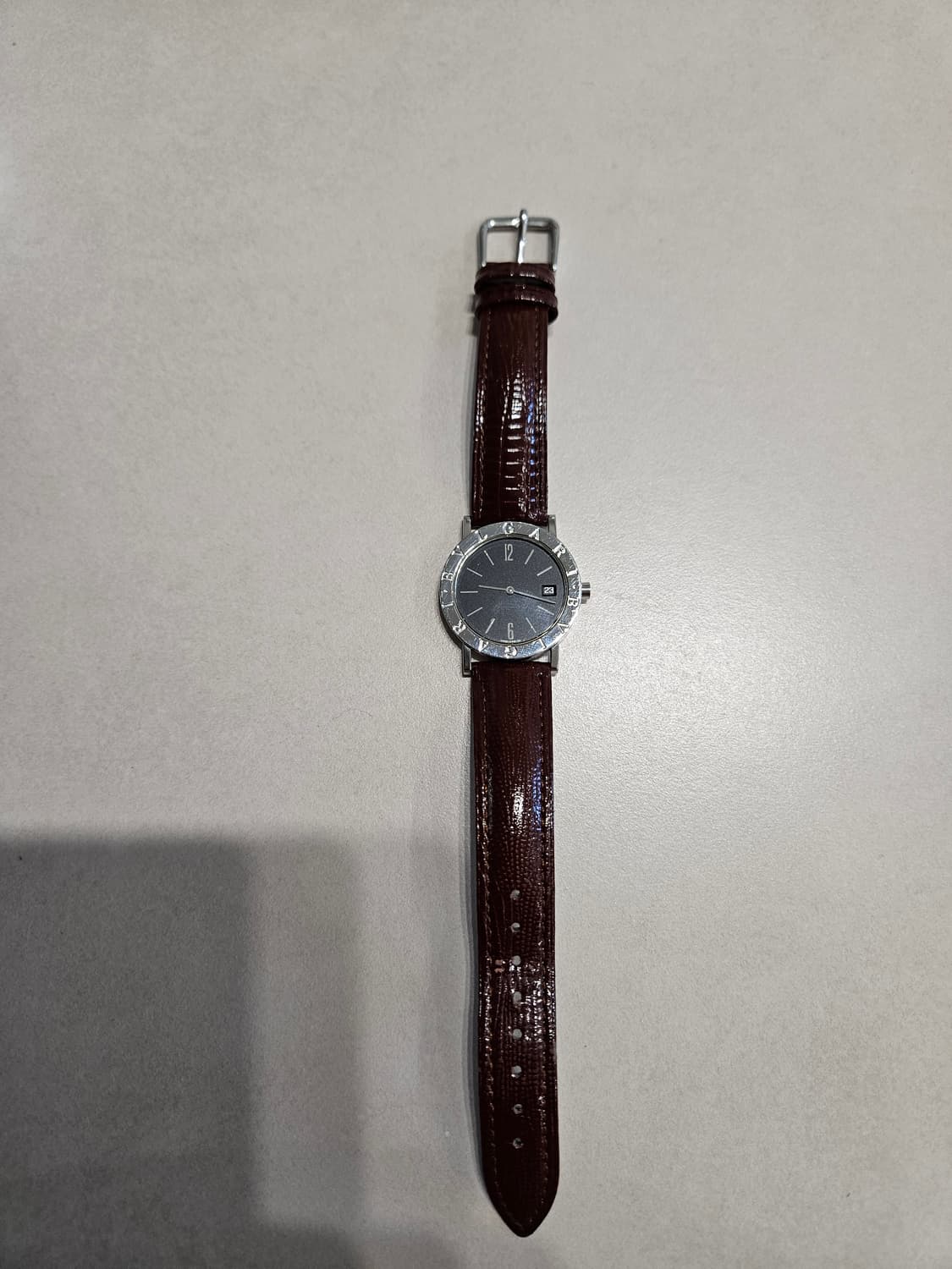 불가리 시계 bb33 브라운 가죽줄 쿼츠 상품이미지2