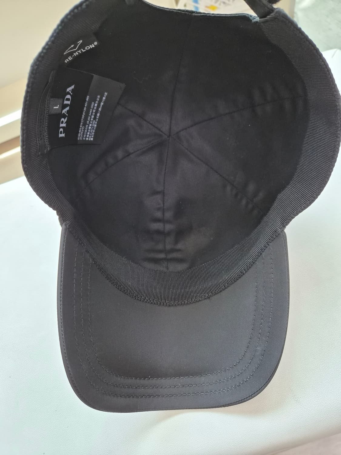 (정품) 프라다 시그니처로고 리나일론 모자 상품이미지6